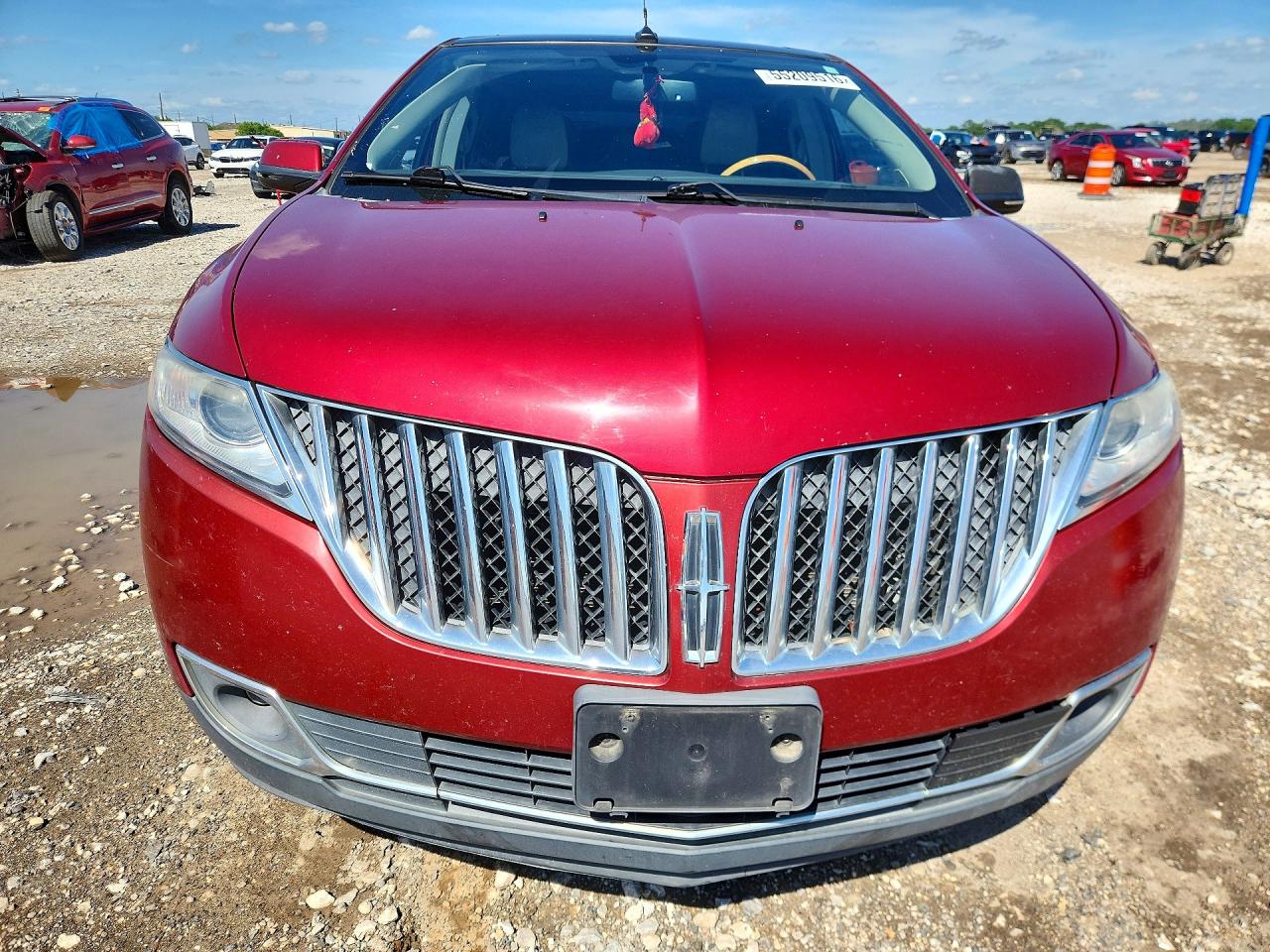 2013 Lincoln Mkx Red vin: 2LMDJ6JK7DBL11799