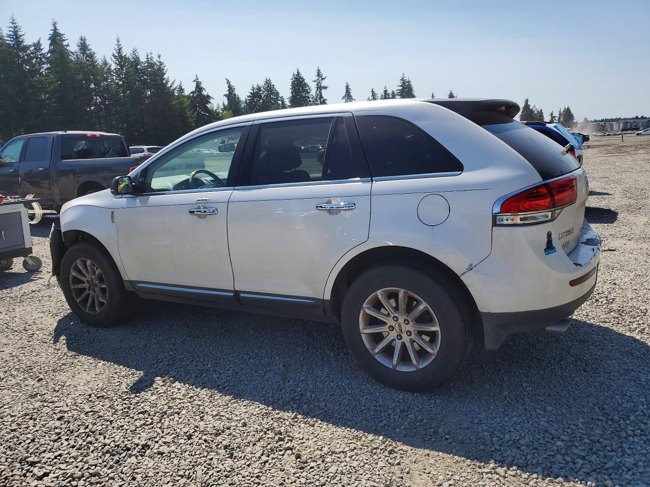 2013 Lincoln Mkx White vin: 2LMDJ6JK7DBL18526