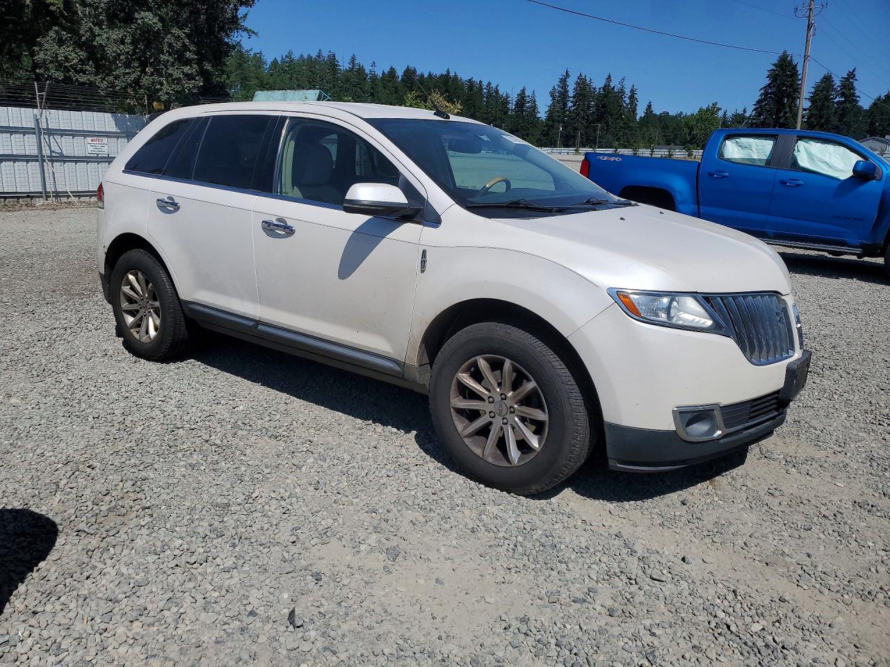2013 Lincoln Mkx White vin: 2LMDJ6JK7DBL18526
