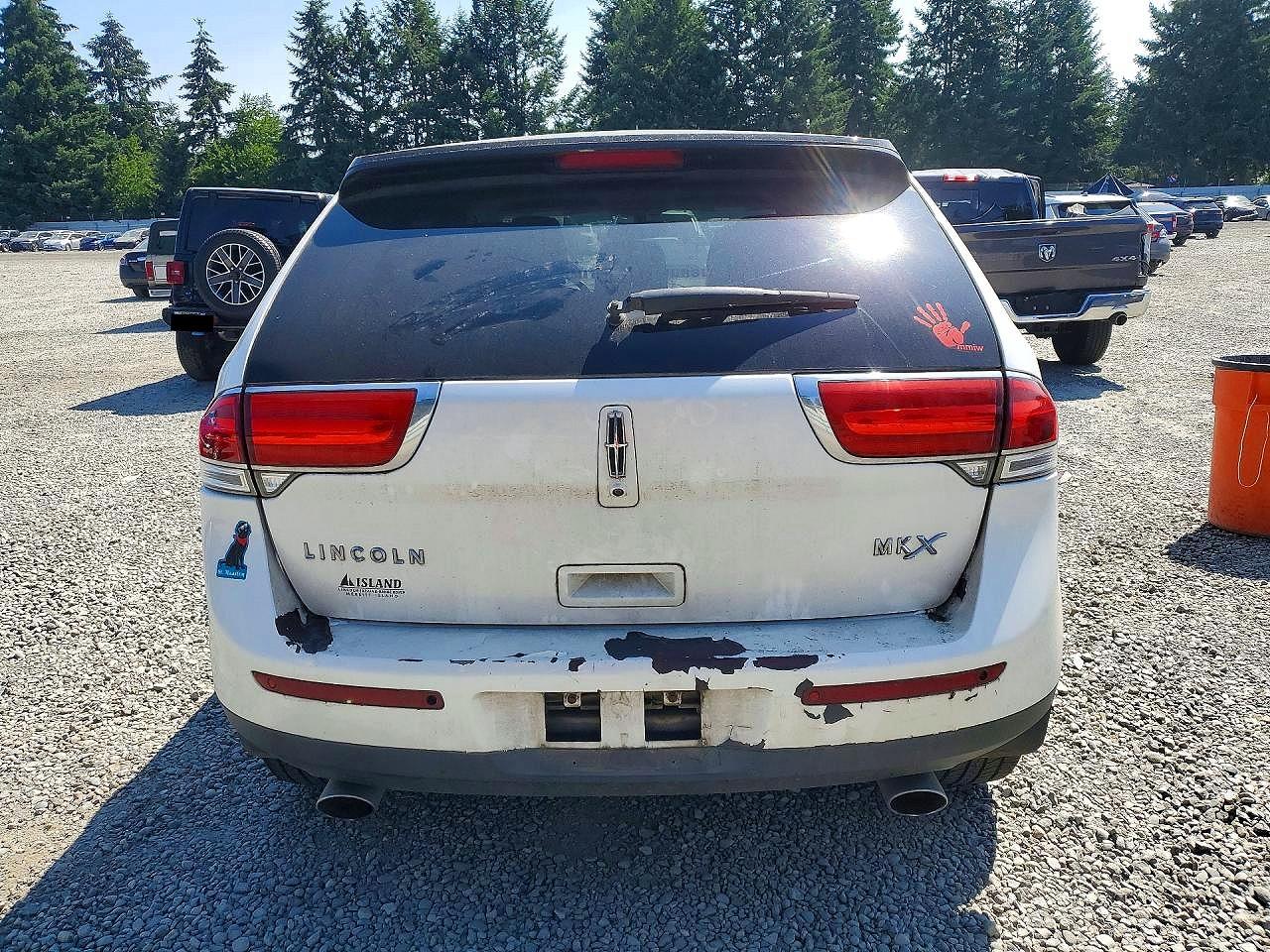 2013 Lincoln Mkx White vin: 2LMDJ6JK7DBL18526