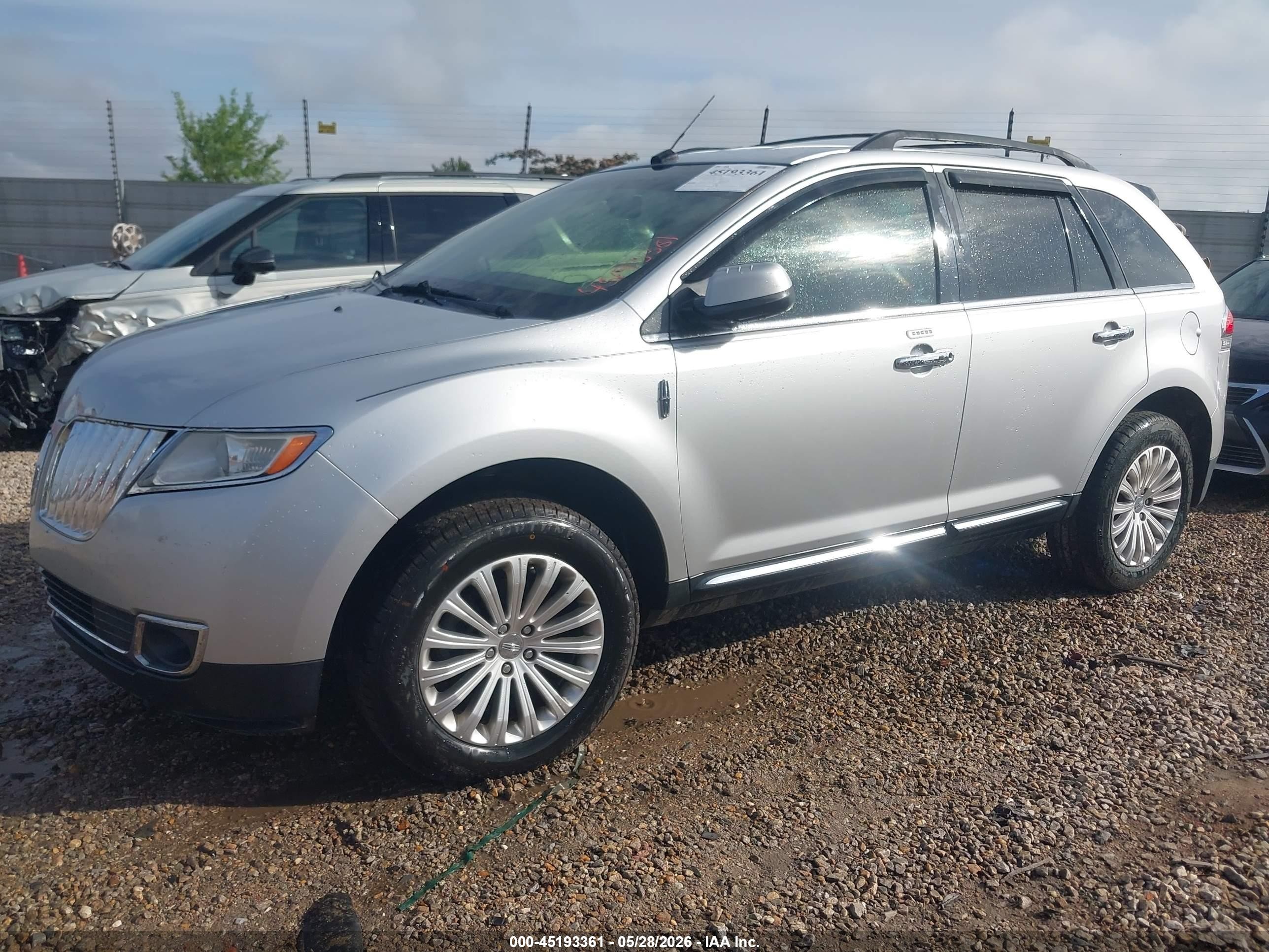 2013 Lincoln Mkx   Silver vin: 2LMDJ6JK7DBL22463