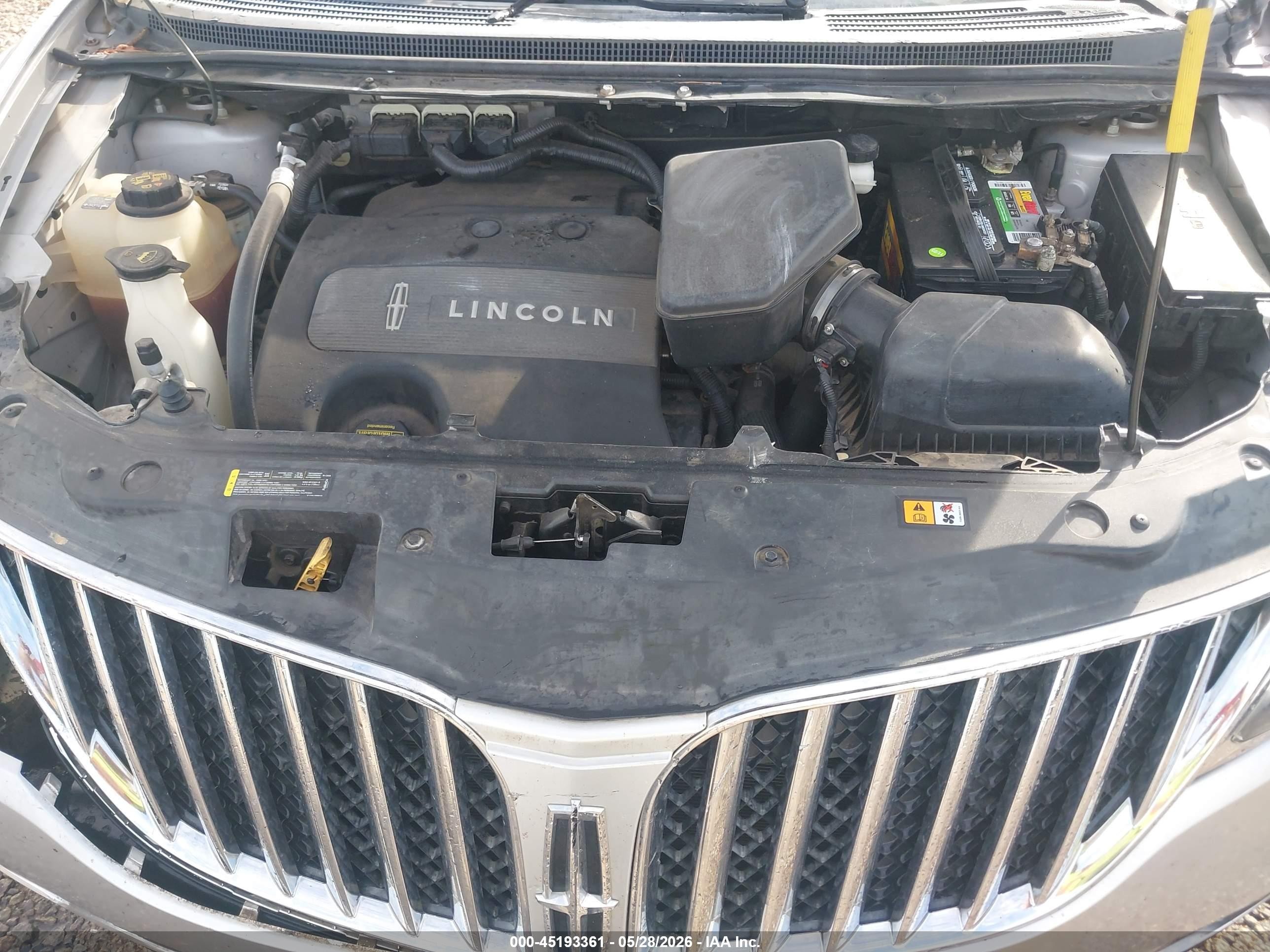 2013 Lincoln Mkx   Silver vin: 2LMDJ6JK7DBL22463