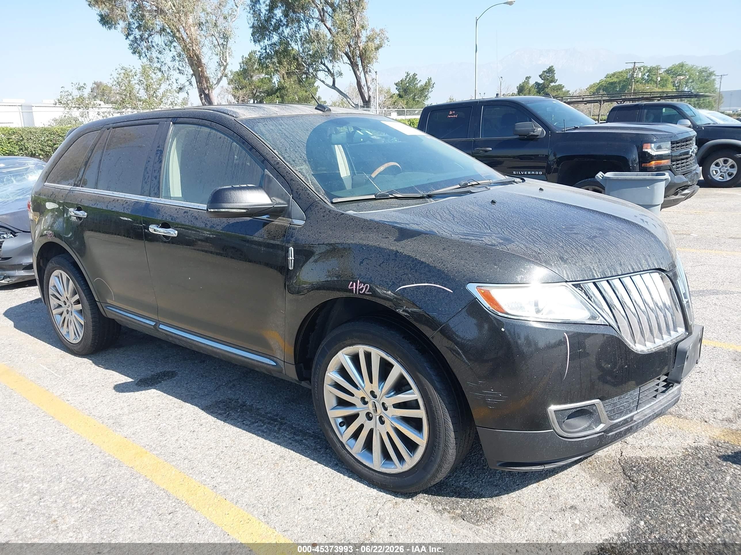 2013 Lincoln Mkx   Black vin: 2LMDJ6JK7DBL23449