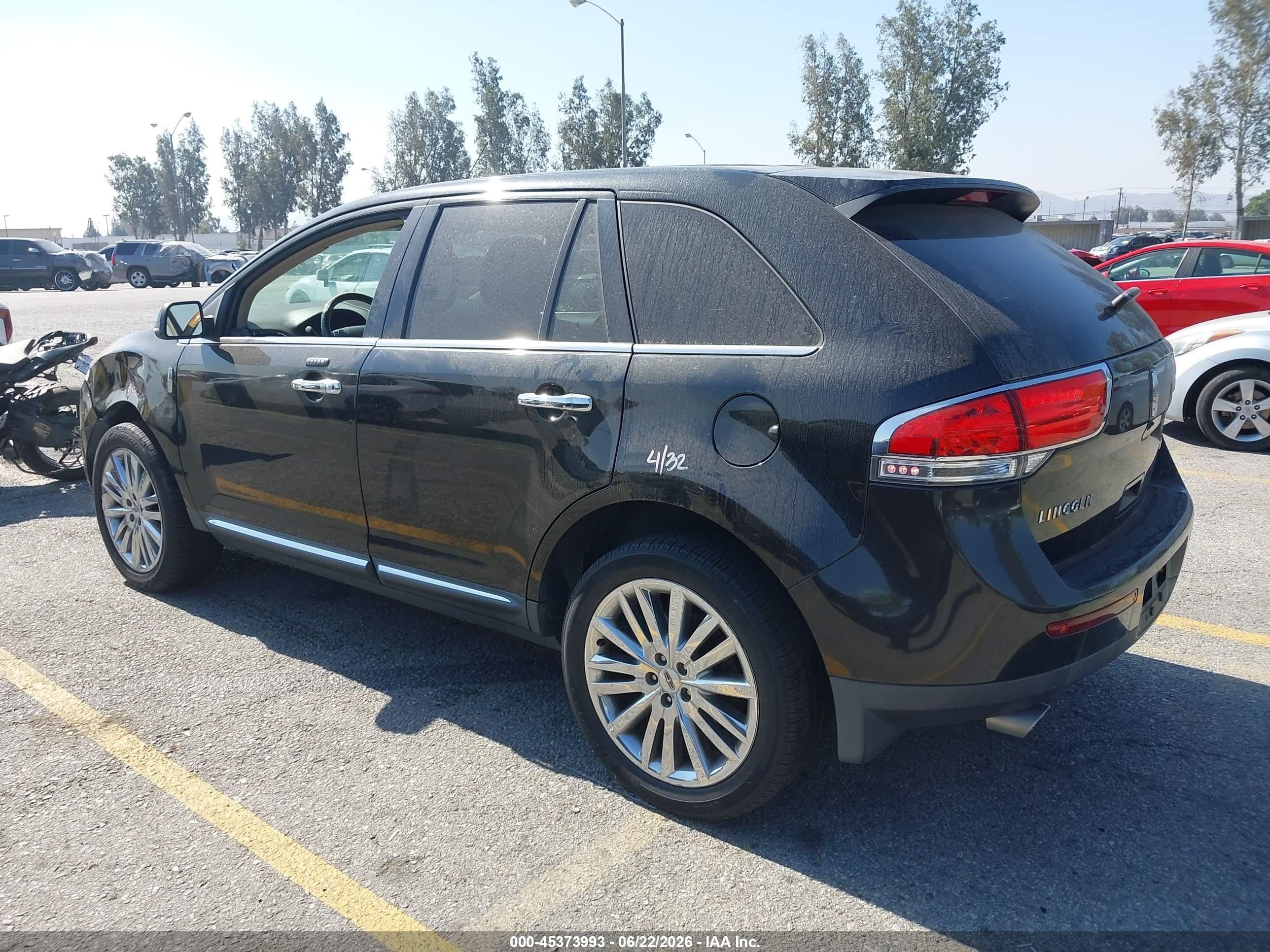 2013 Lincoln Mkx   Black vin: 2LMDJ6JK7DBL23449