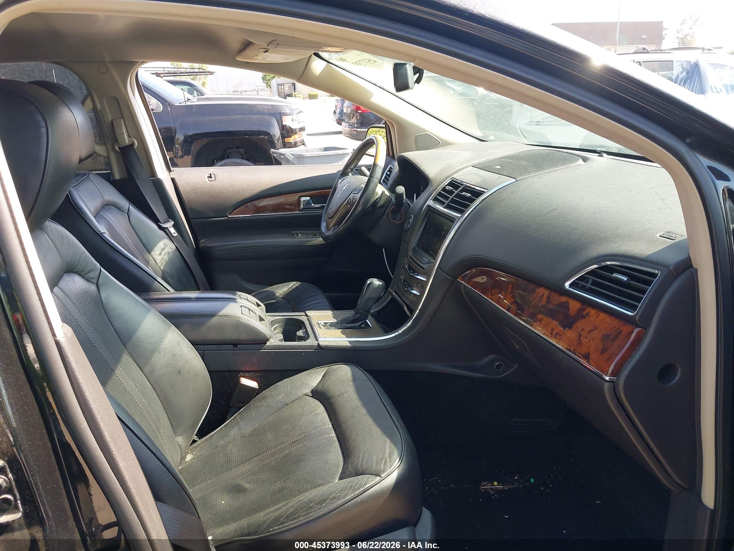 2013 Lincoln Mkx   Black vin: 2LMDJ6JK7DBL23449