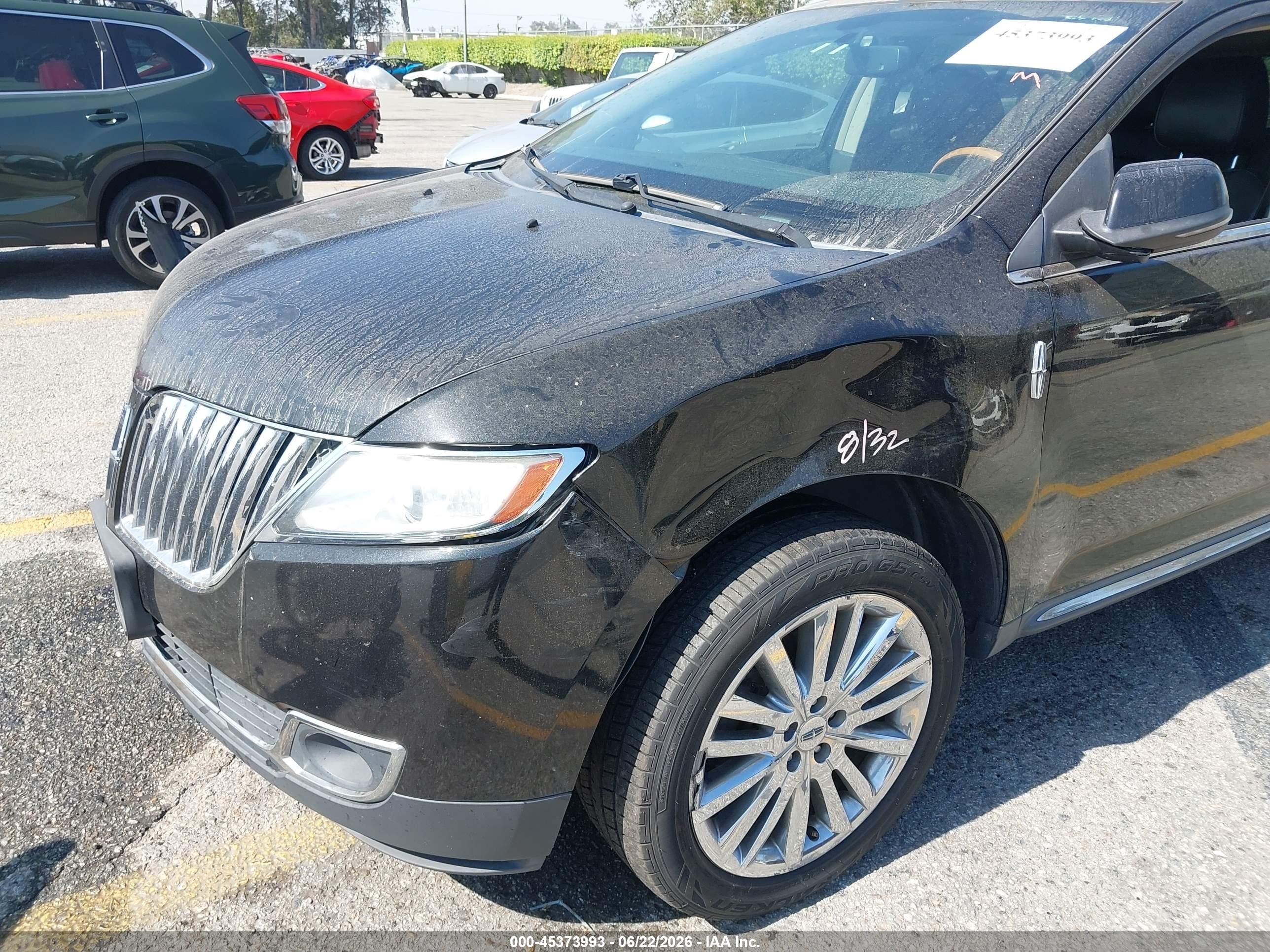 2013 Lincoln Mkx   Black vin: 2LMDJ6JK7DBL23449