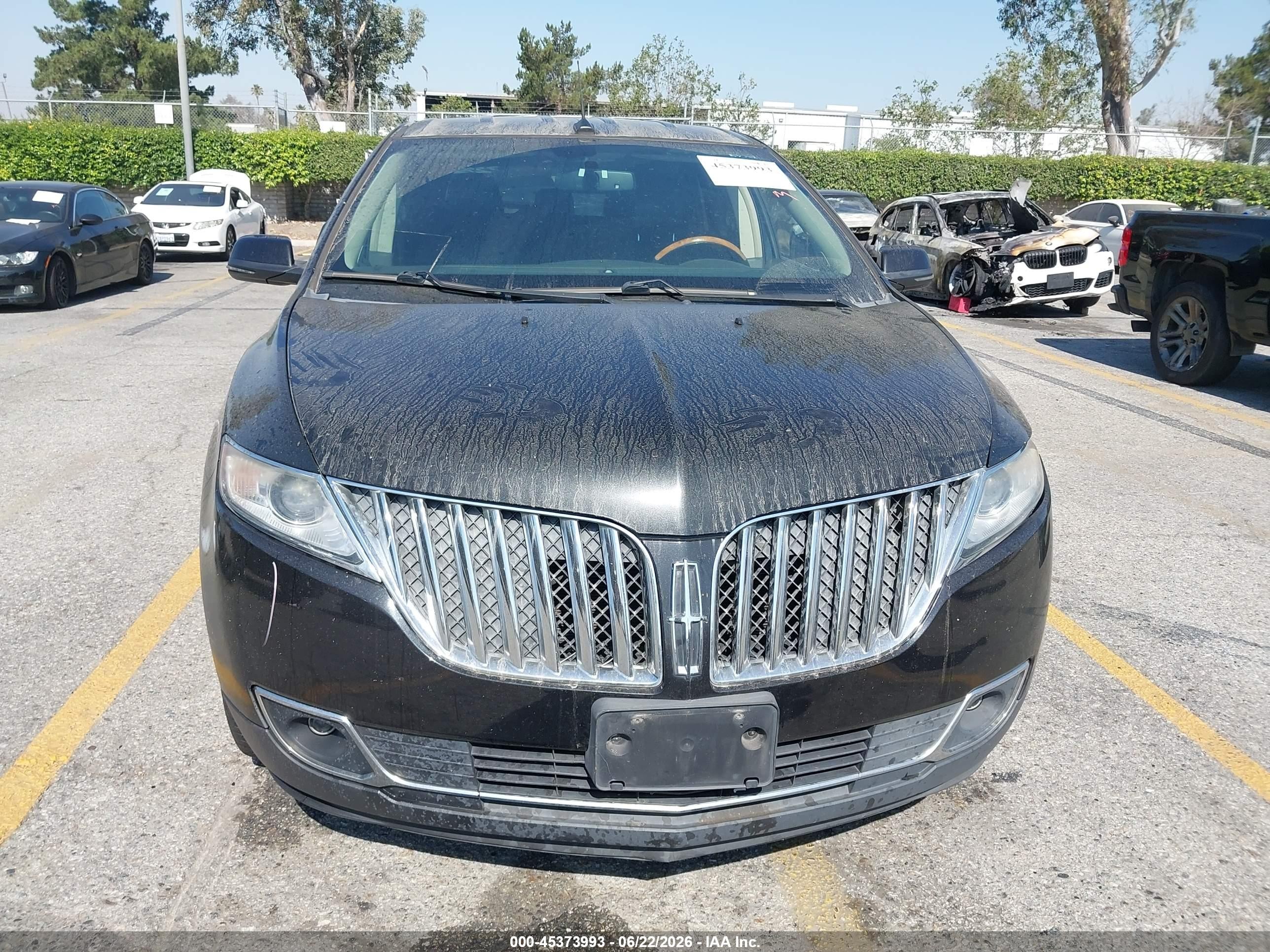 2013 Lincoln Mkx   Black vin: 2LMDJ6JK7DBL23449