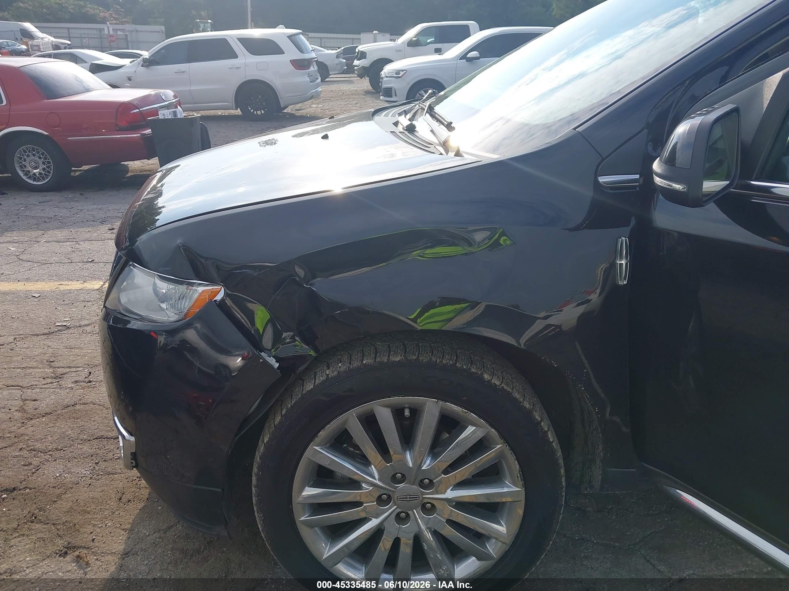 2015 Lincoln Mkx   Black vin: 2LMDJ6JK7FBL30789