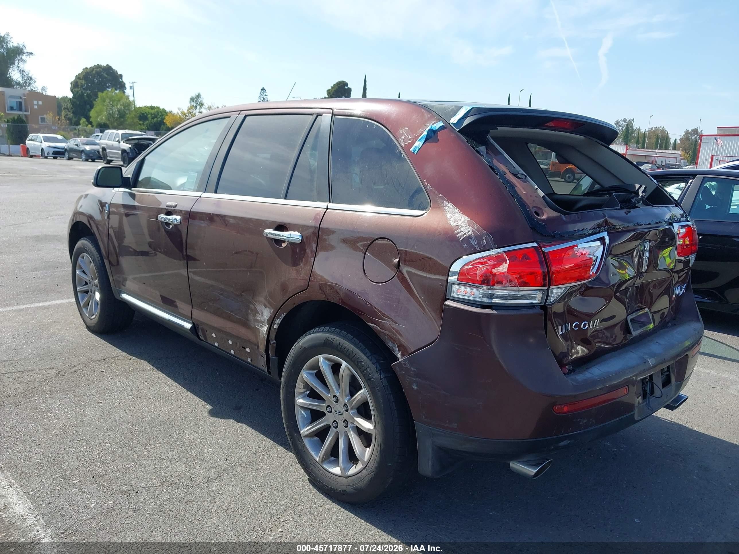 2012 Lincoln Mkx   Dark Brown vin: 2LMDJ6JK8CBL07467