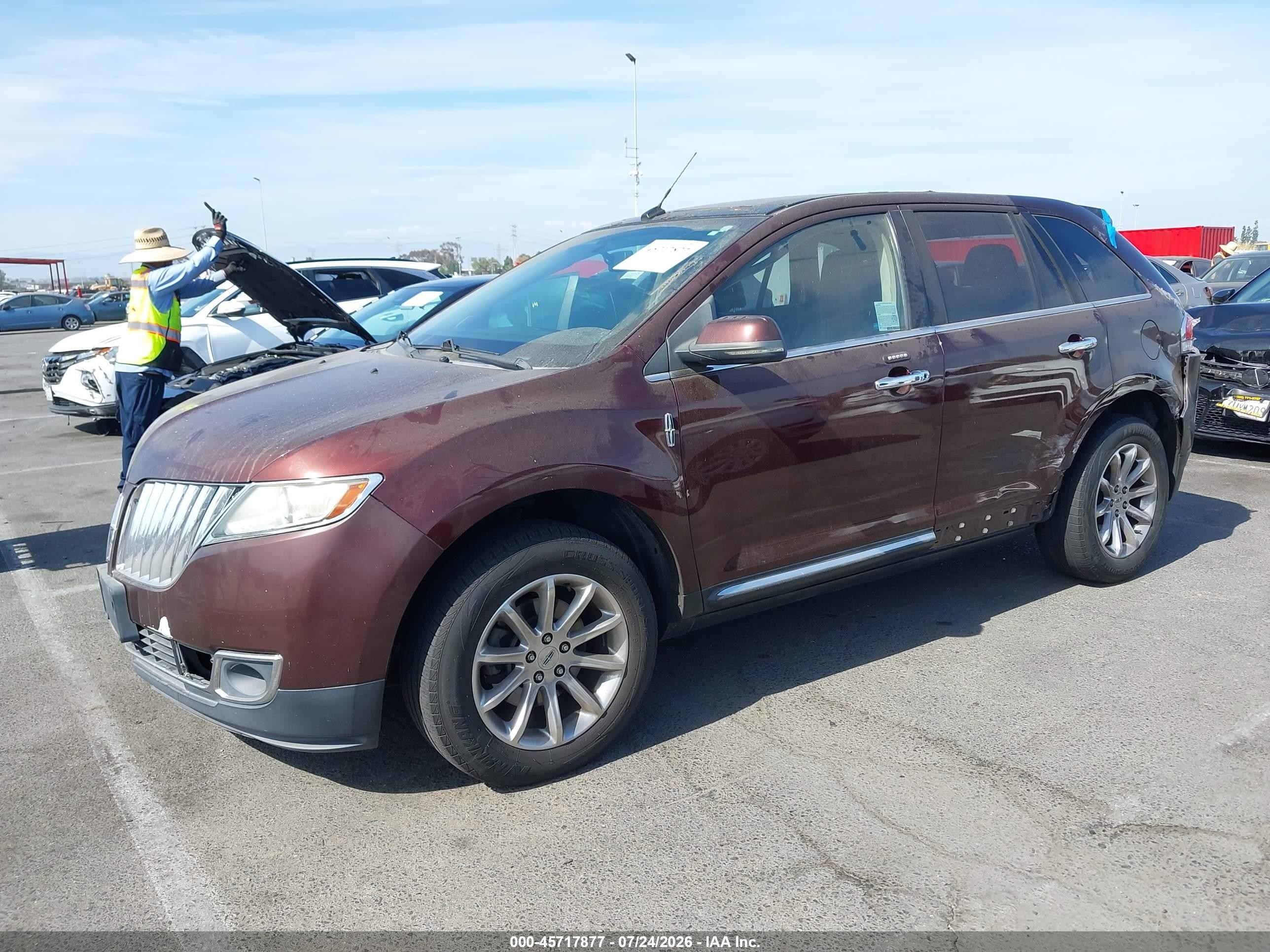 2012 Lincoln Mkx   Dark Brown vin: 2LMDJ6JK8CBL07467