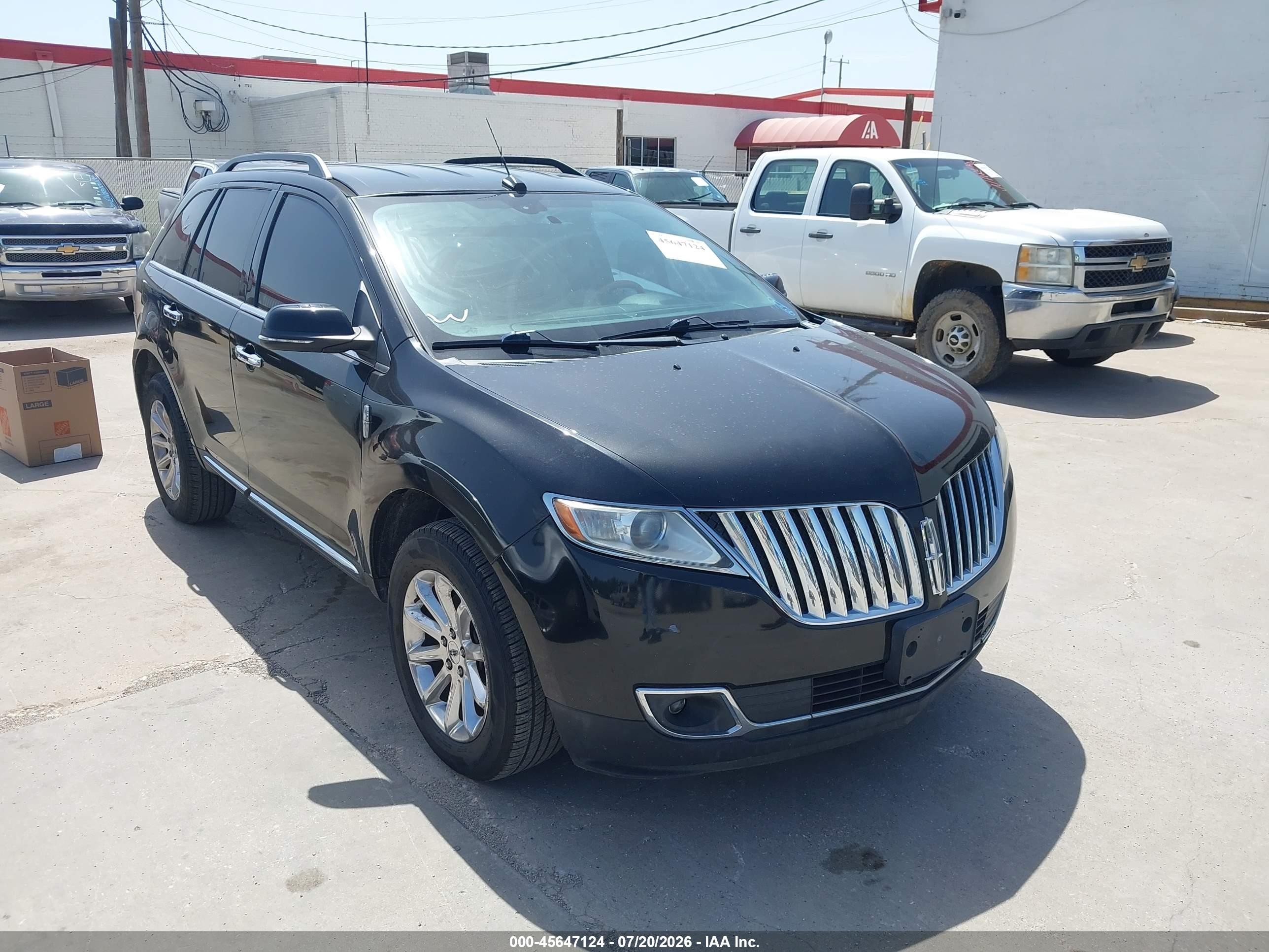 2013 Lincoln Mkx   Black vin: 2LMDJ6JK8DBL45475
