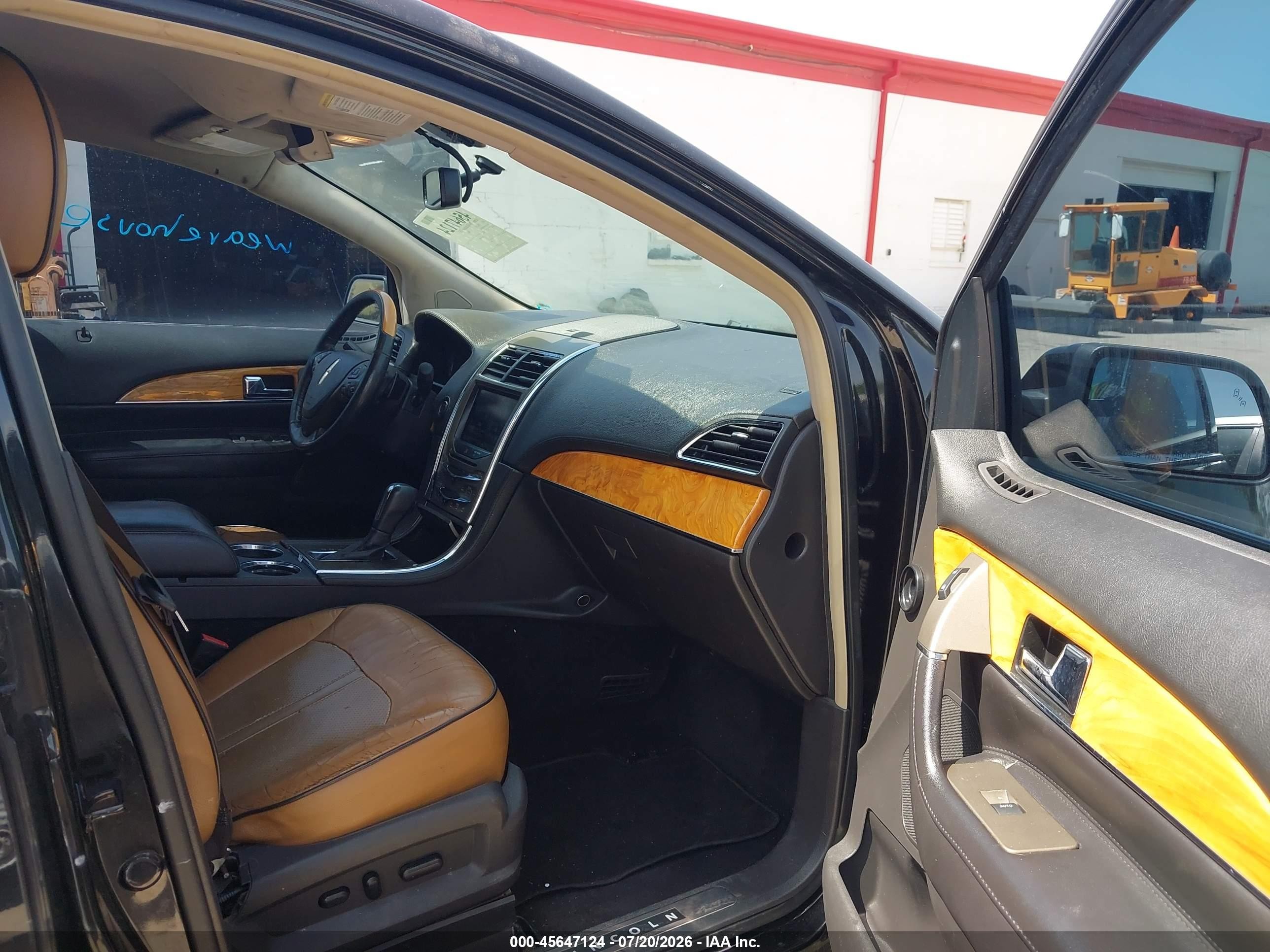 2013 Lincoln Mkx   Black vin: 2LMDJ6JK8DBL45475