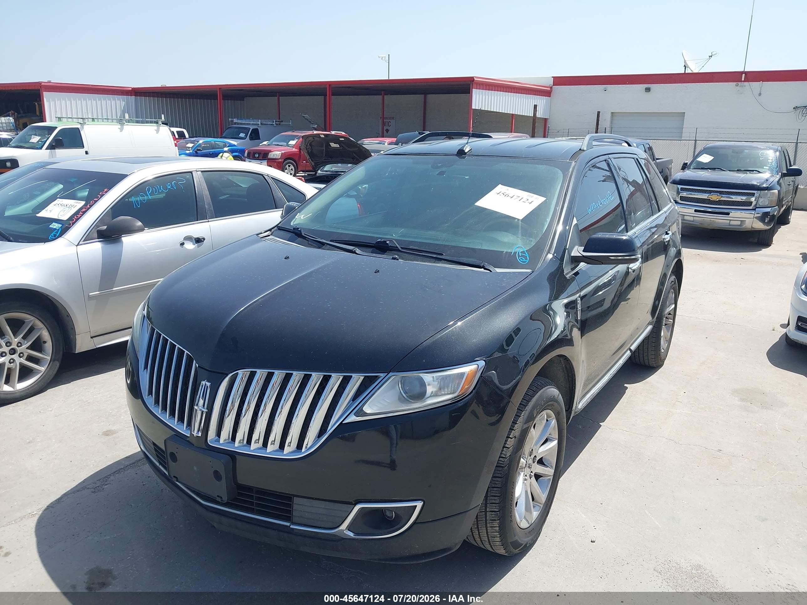 2013 Lincoln Mkx   Black vin: 2LMDJ6JK8DBL45475