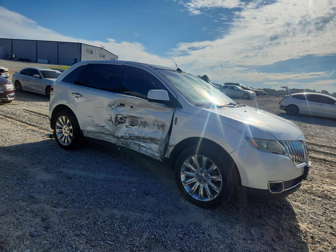 2011 Lincoln Mkx White vin: 2LMDJ6JK9BBJ15540