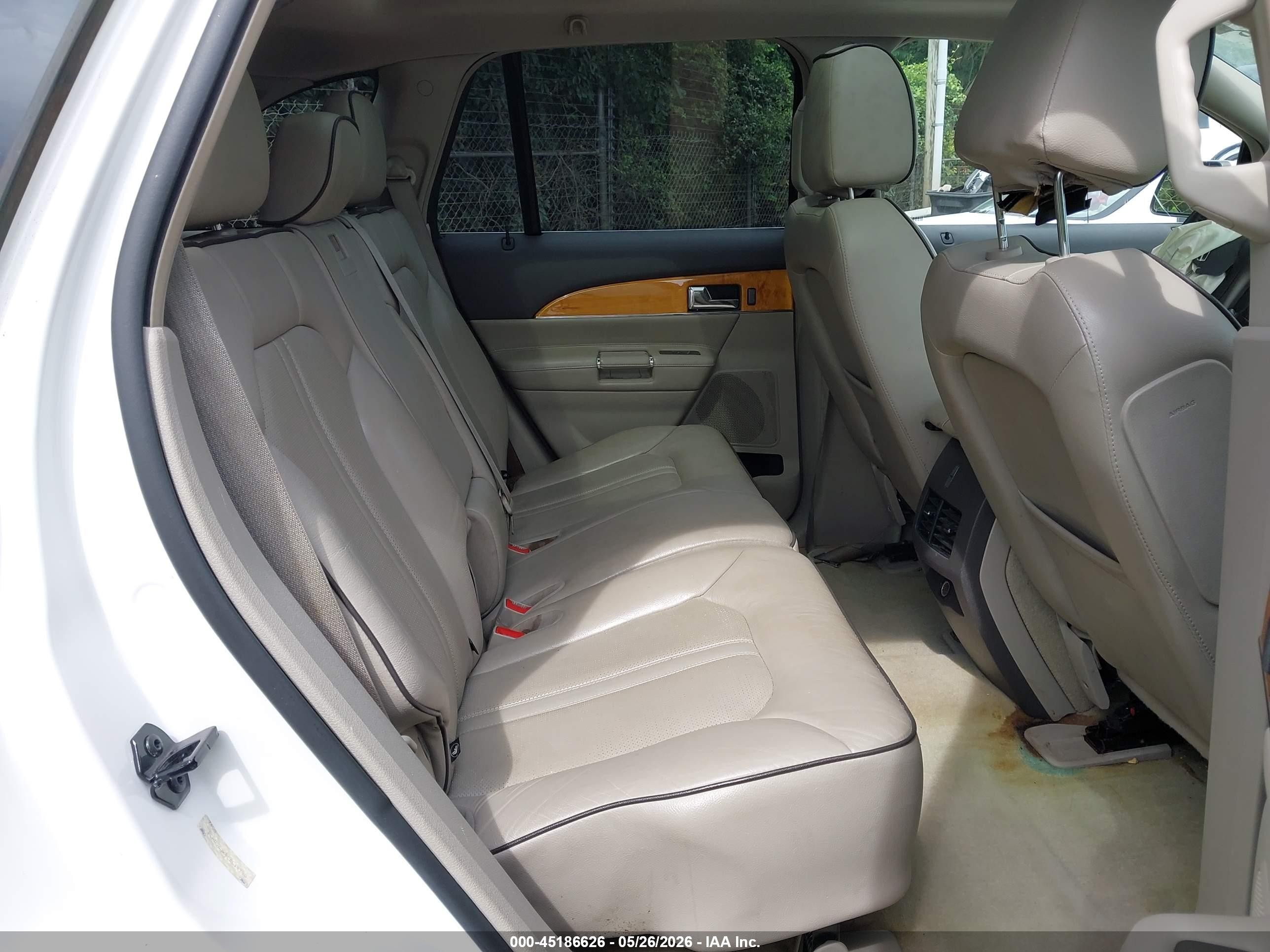 2012 Lincoln Mkx   White vin: 2LMDJ6JK9CBL19790