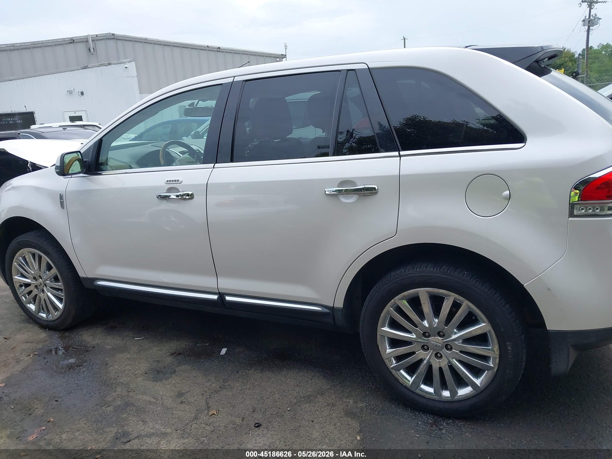 2012 Lincoln Mkx   White vin: 2LMDJ6JK9CBL19790