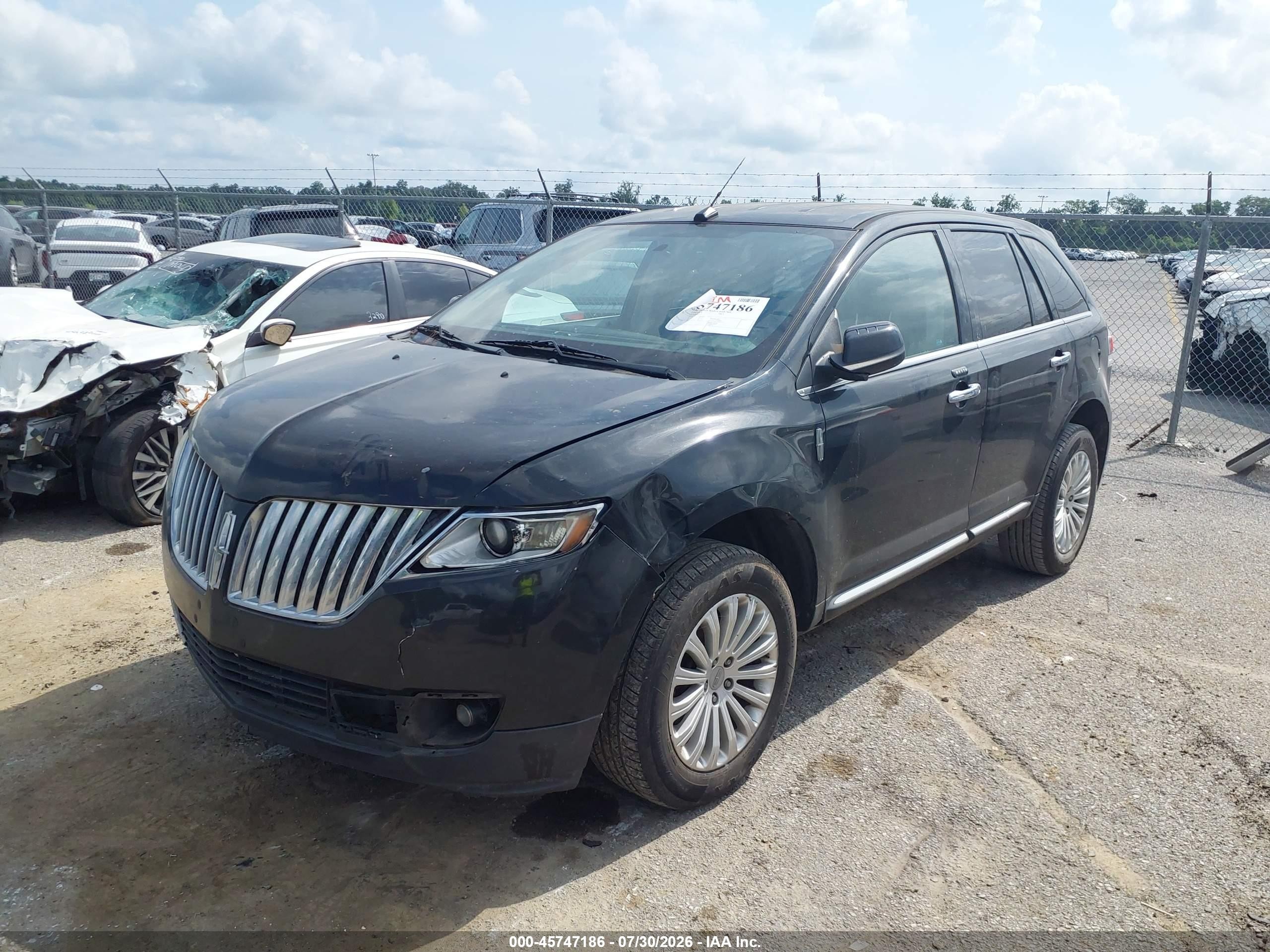 2013 Lincoln Mkx Black vin: 2LMDJ6JK9DBL04627