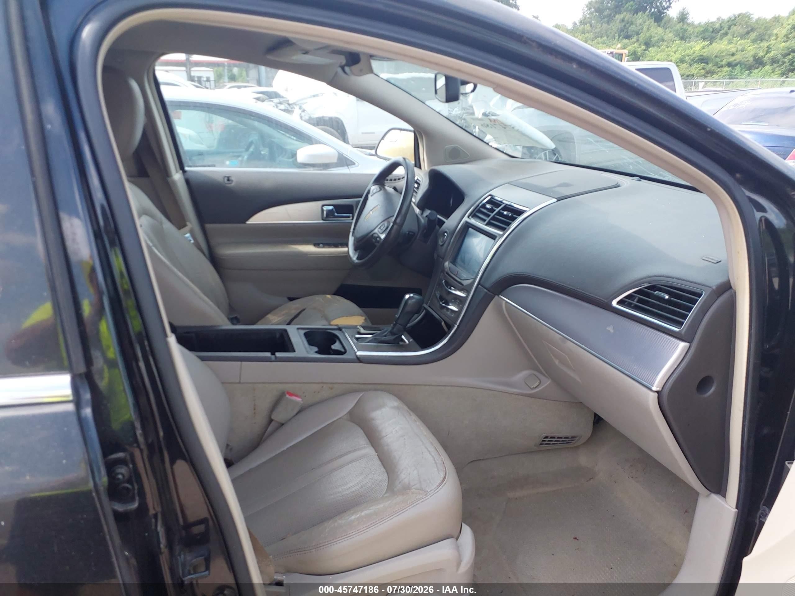 2013 Lincoln Mkx Black vin: 2LMDJ6JK9DBL04627