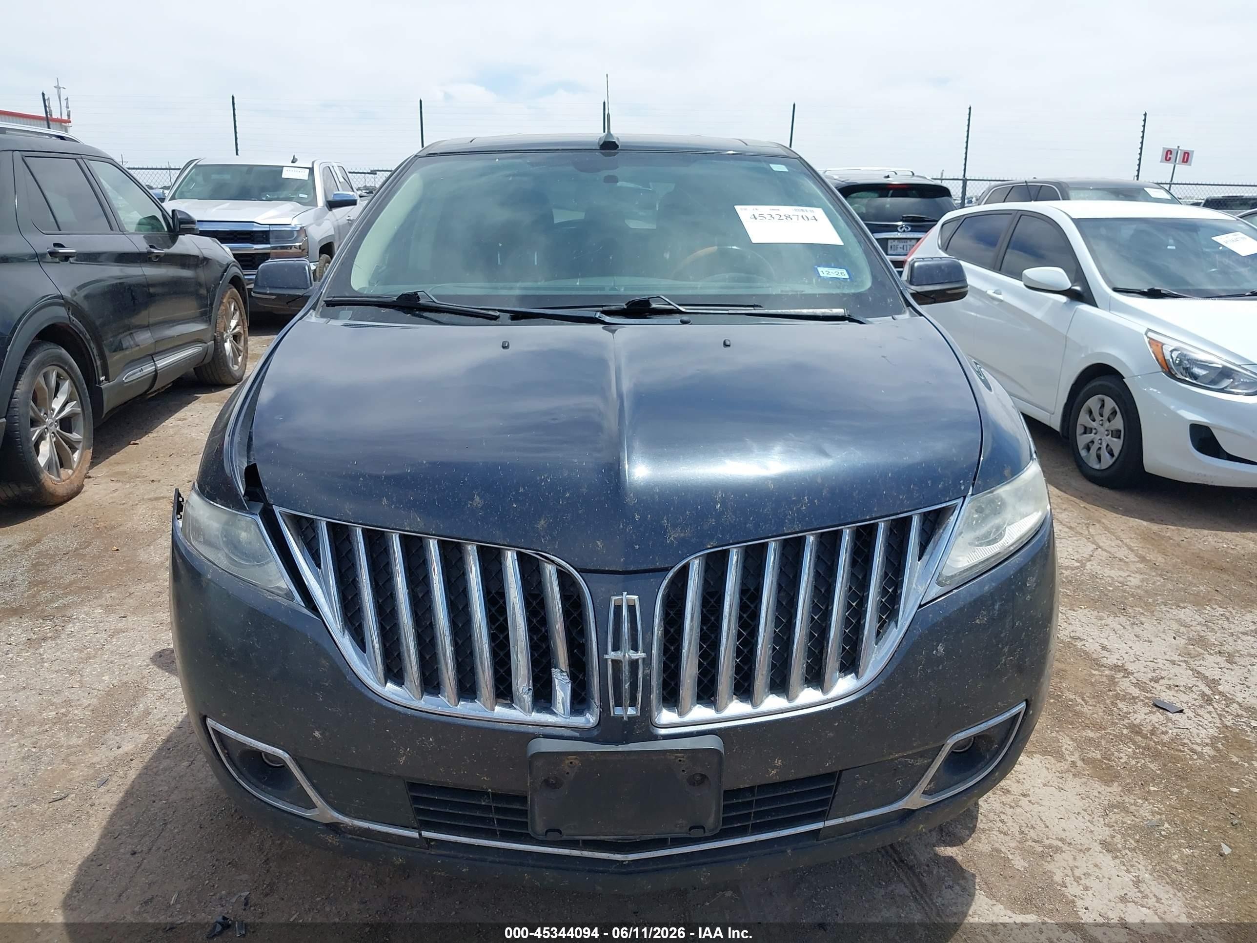 2013 Lincoln Mkx   Gray vin: 2LMDJ6JK9DBL13117