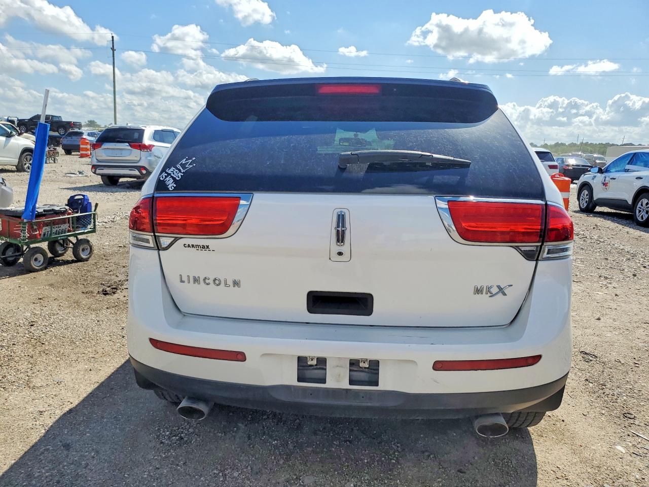 2013 Lincoln Mkx White vin: 2LMDJ6JK9DBL28197