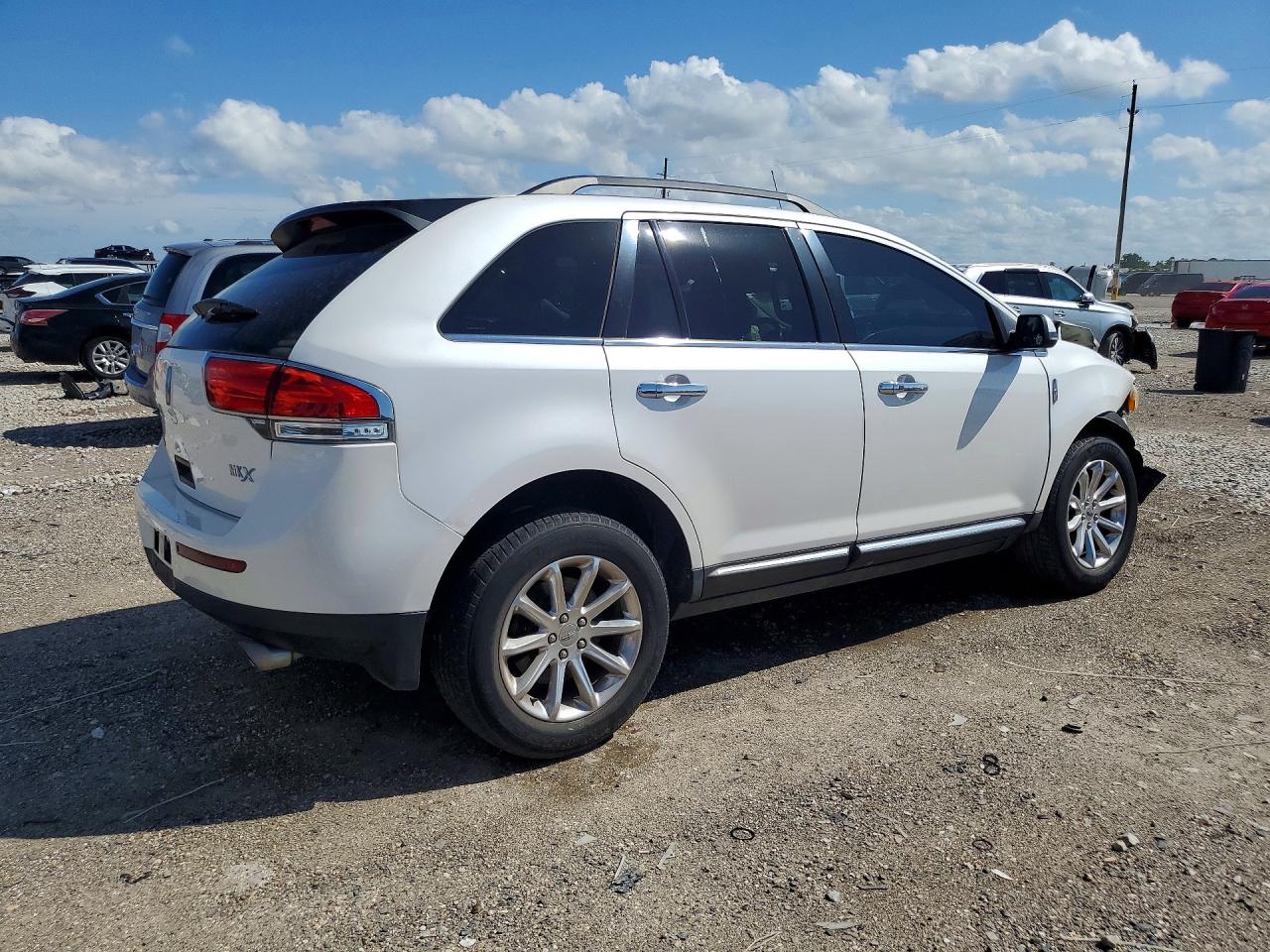 2013 Lincoln Mkx White vin: 2LMDJ6JK9DBL28197