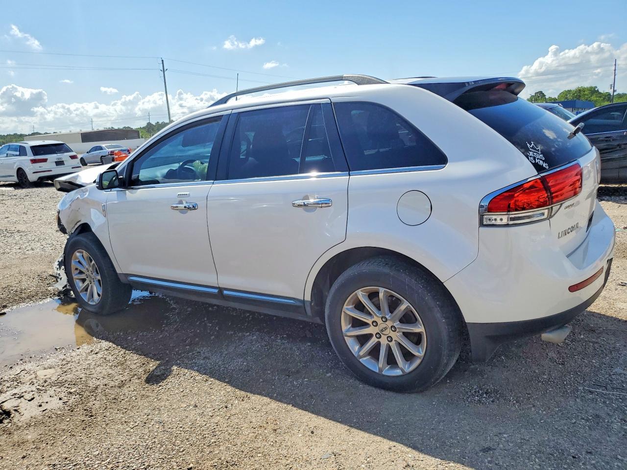 2013 Lincoln Mkx White vin: 2LMDJ6JK9DBL28197