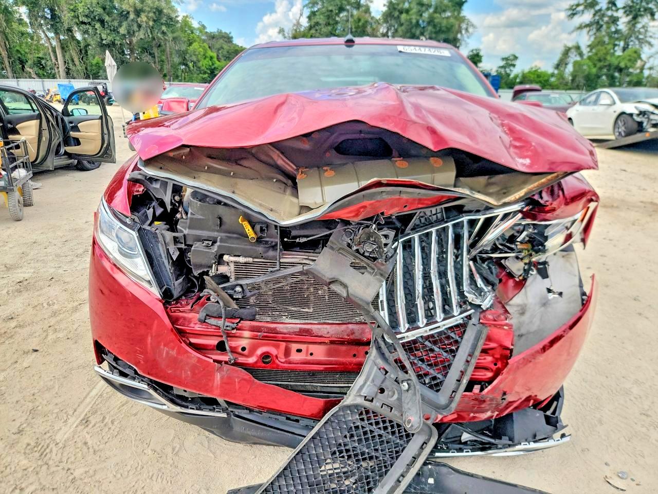 2013 Lincoln Mkx Red vin: 2LMDJ6JK9DBL32069