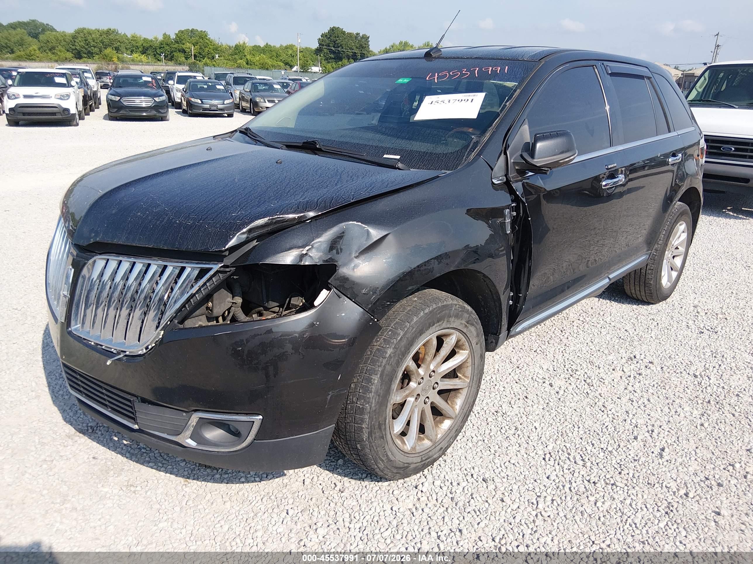 2014 Lincoln Mkx   Black vin: 2LMDJ6JK9EBL14219
