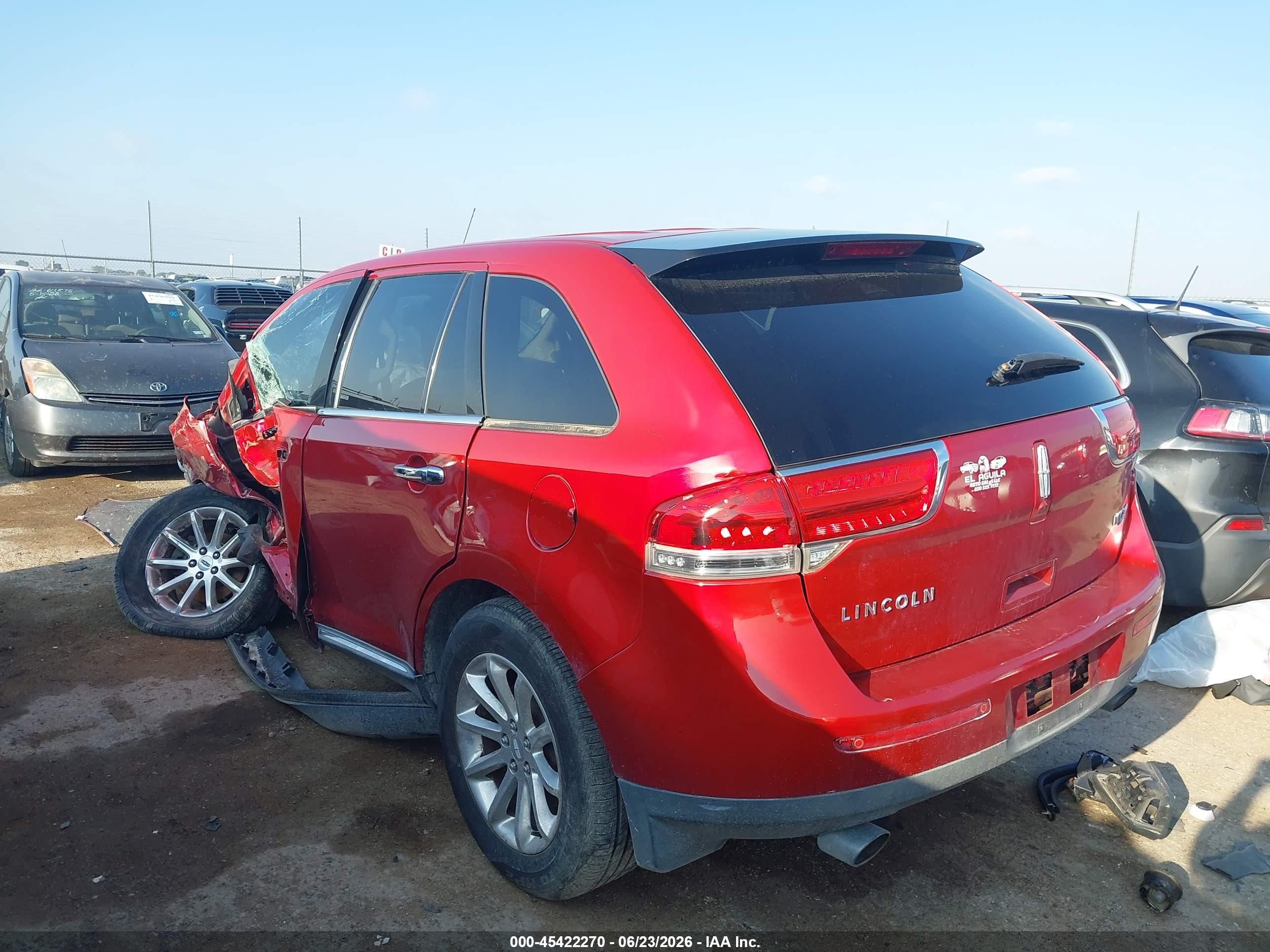 2011 Lincoln Mkx   Maroon vin: 2LMDJ6JKXBBJ00173