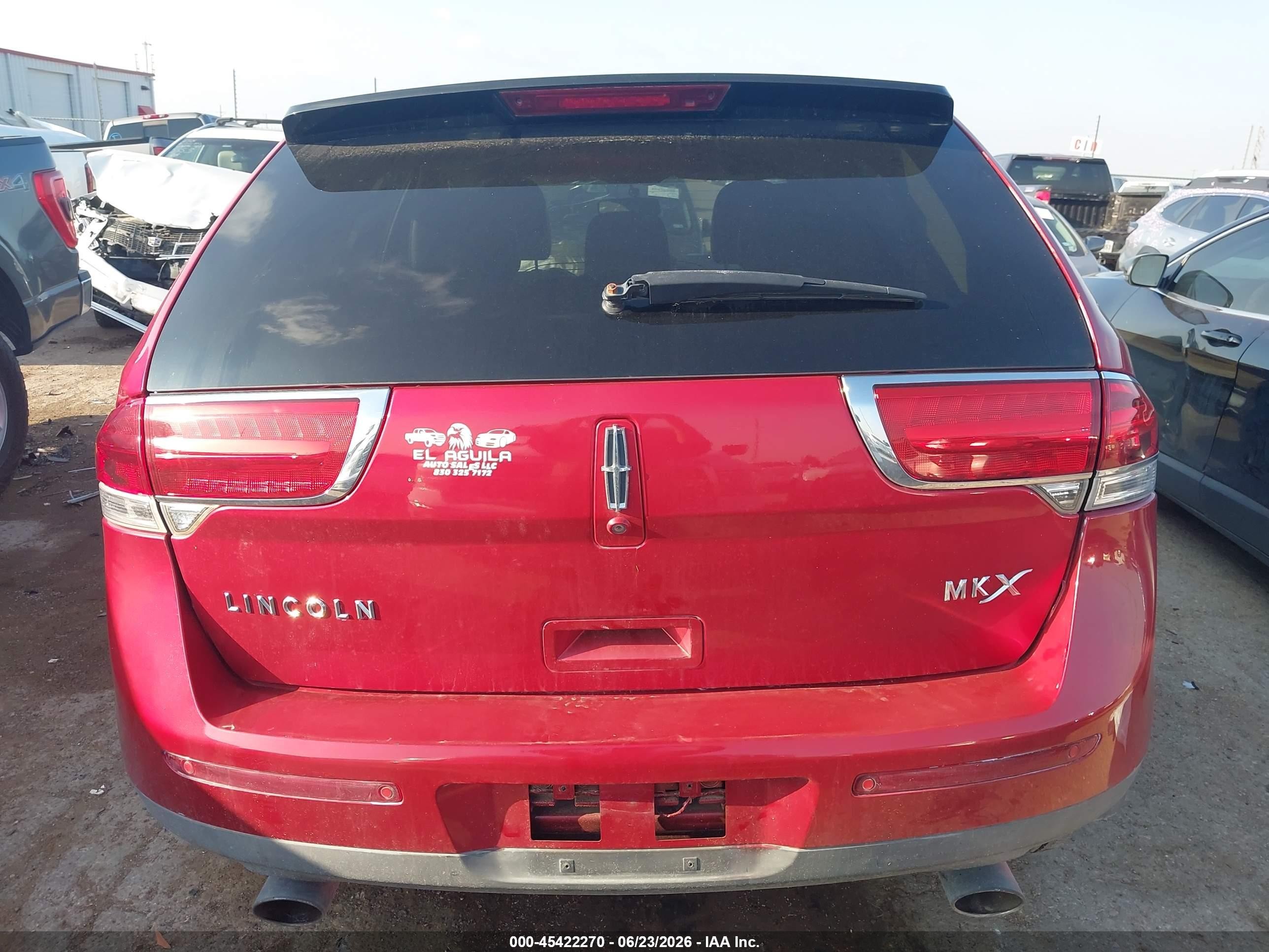 2011 Lincoln Mkx   Maroon vin: 2LMDJ6JKXBBJ00173