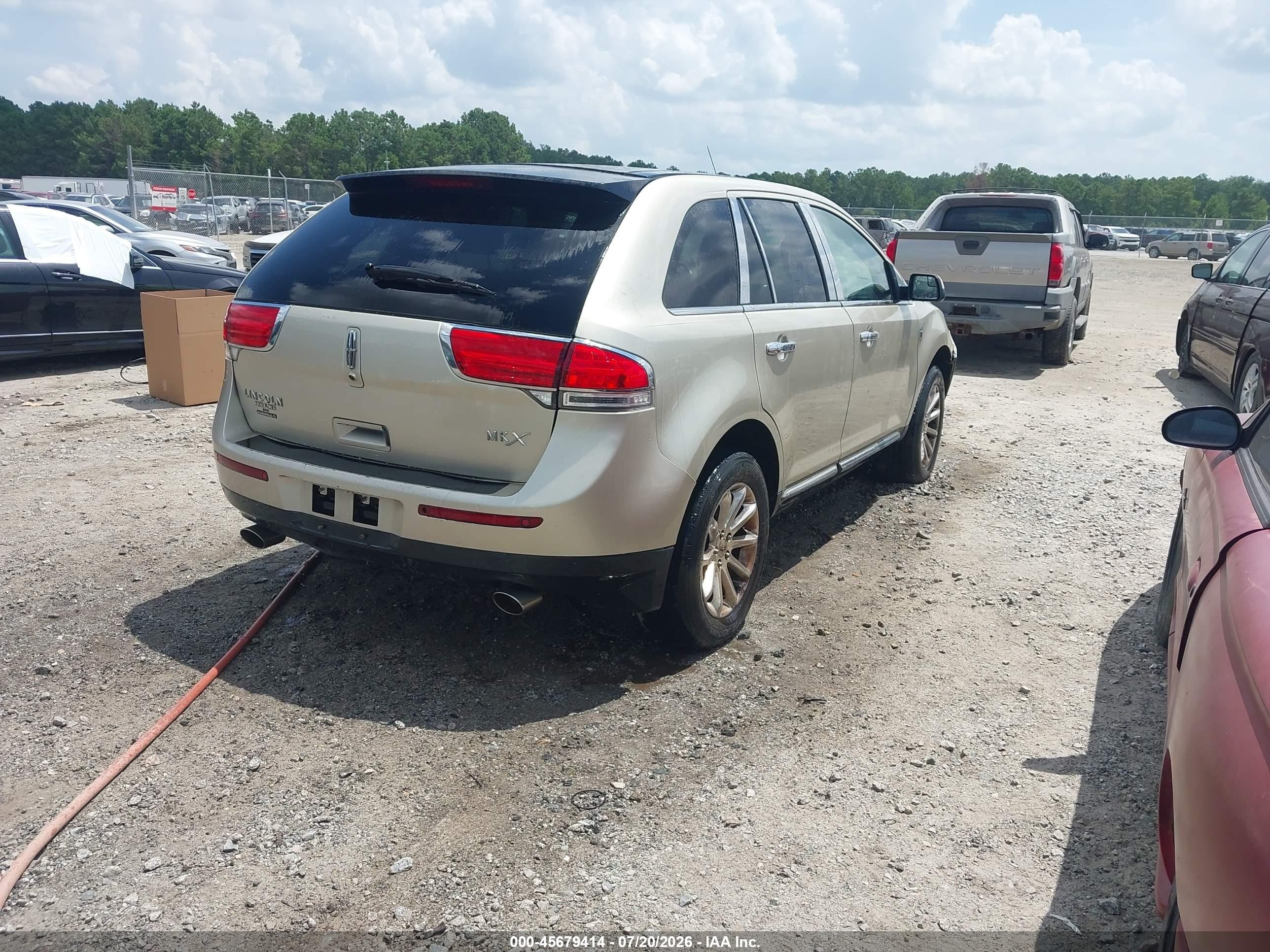 2011 Lincoln Mkx   Champagne vin: 2LMDJ6JKXBBJ18835