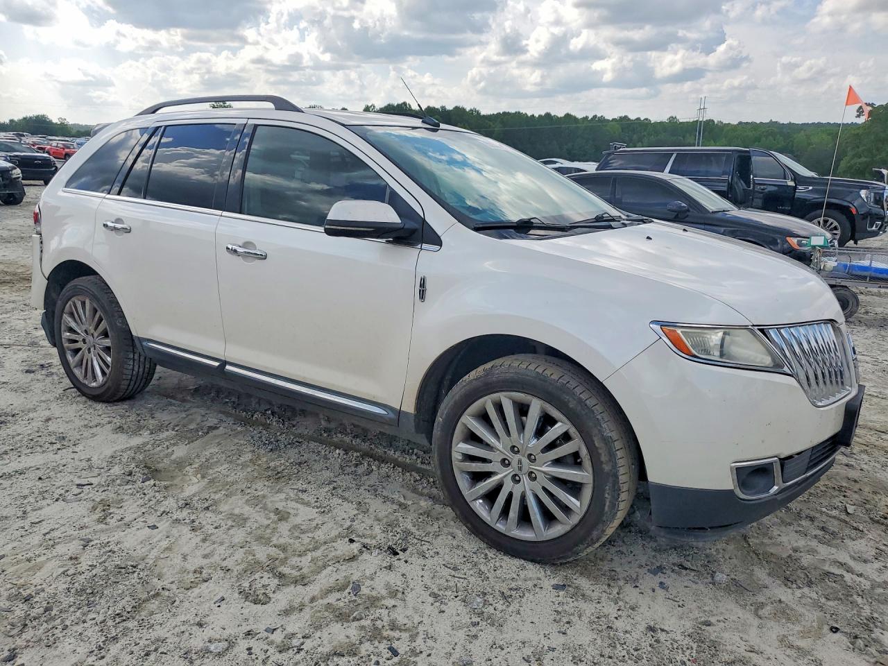 2012 Lincoln Mkx White vin: 2LMDJ6JKXCBL04280