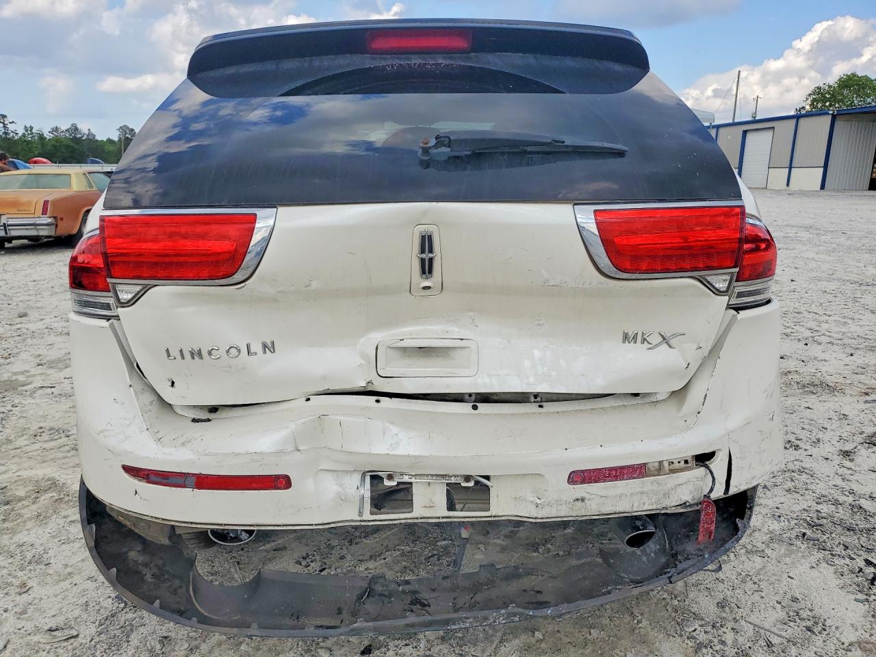 2012 Lincoln Mkx White vin: 2LMDJ6JKXCBL04280