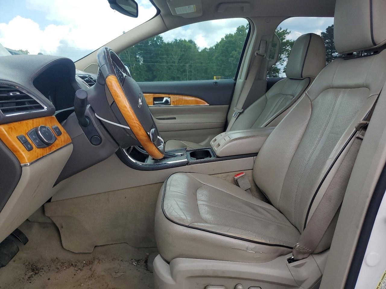 2012 Lincoln Mkx White vin: 2LMDJ6JKXCBL04280
