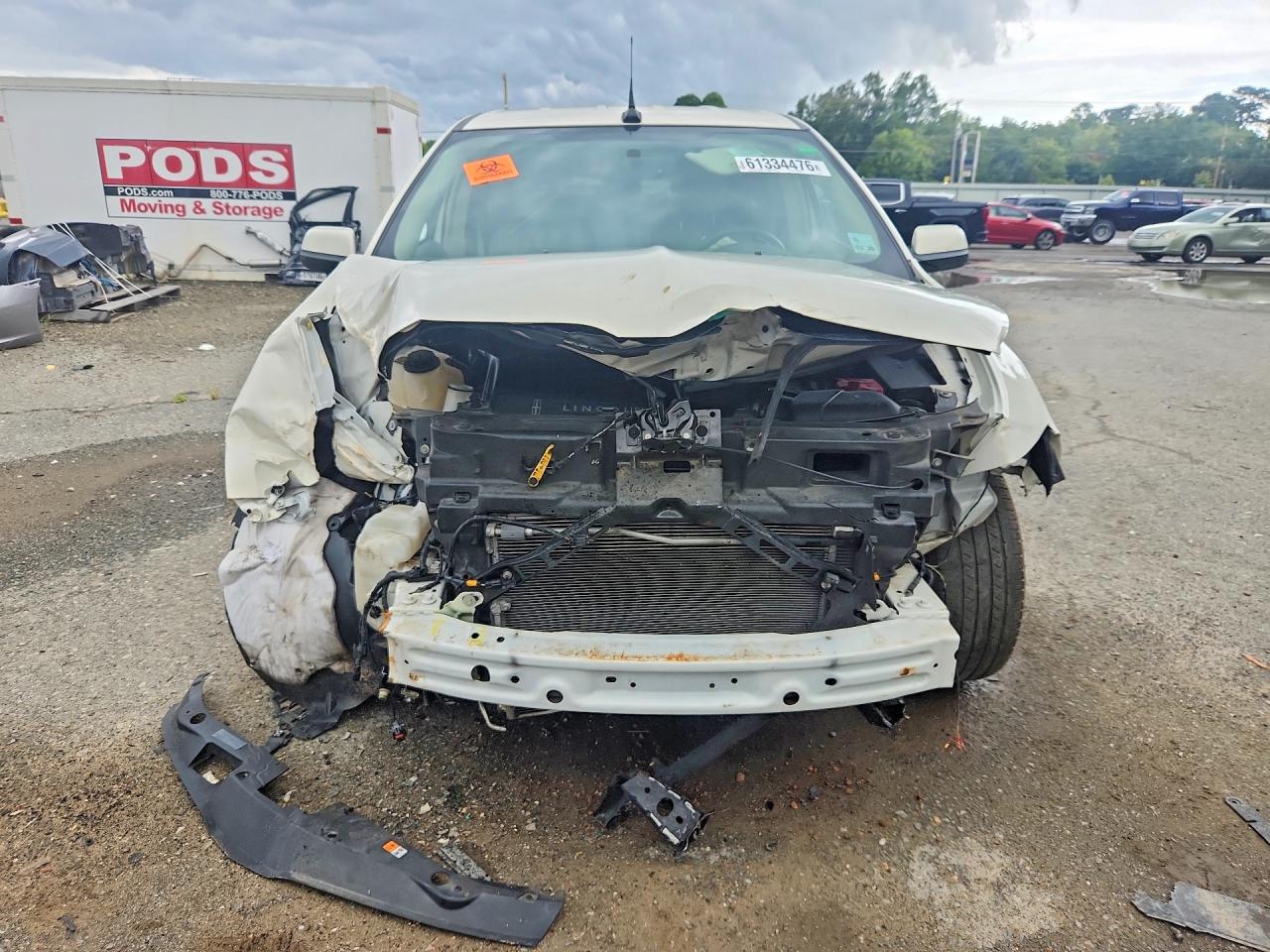 2012 Lincoln Mkx White vin: 2LMDJ6JKXCBL11617