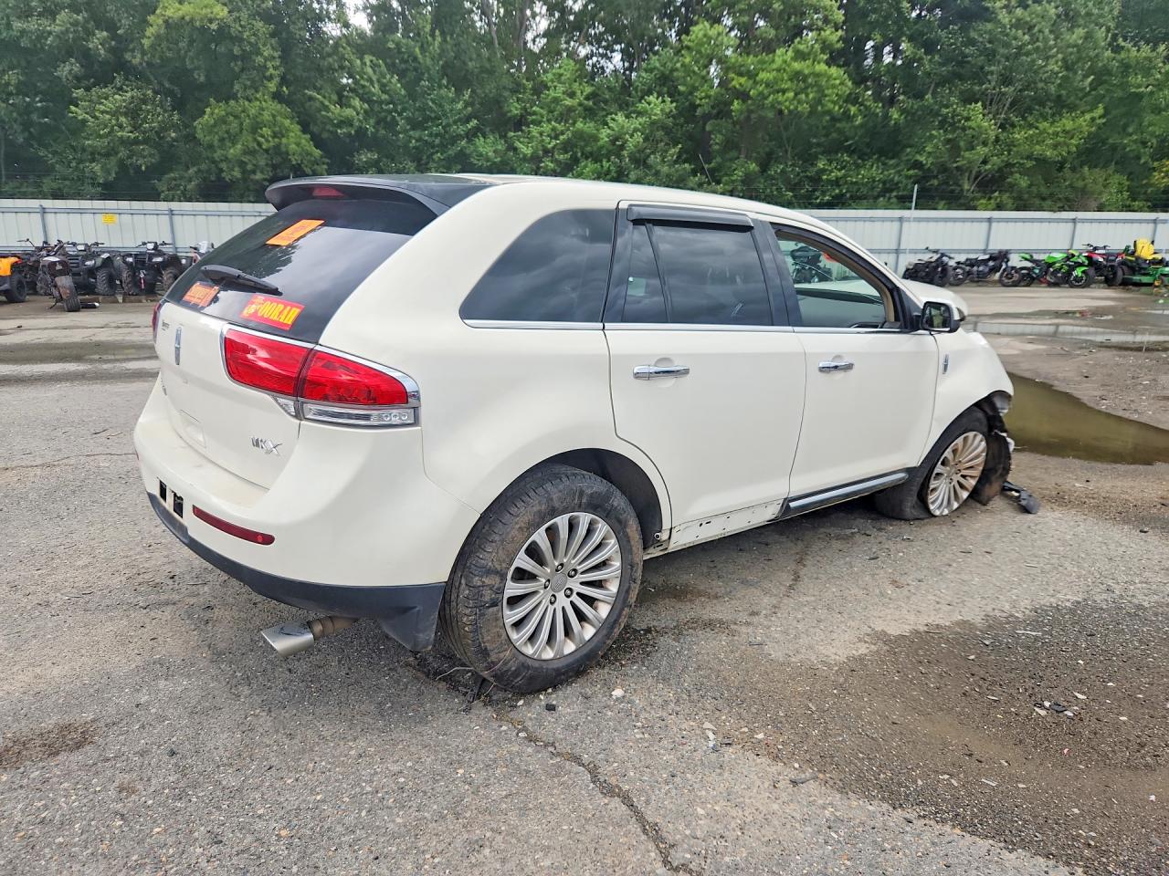 2012 Lincoln Mkx White vin: 2LMDJ6JKXCBL11617