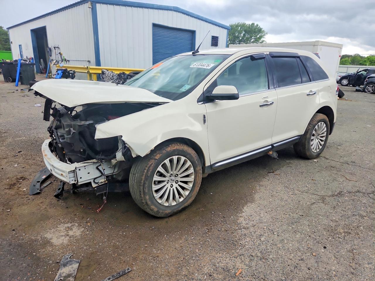 2012 Lincoln Mkx White vin: 2LMDJ6JKXCBL11617