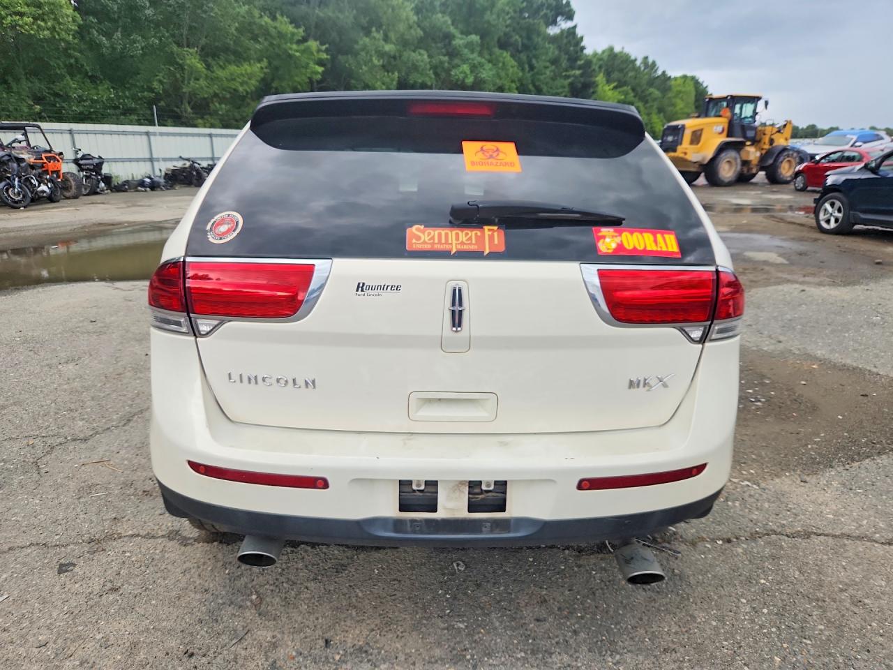 2012 Lincoln Mkx White vin: 2LMDJ6JKXCBL11617