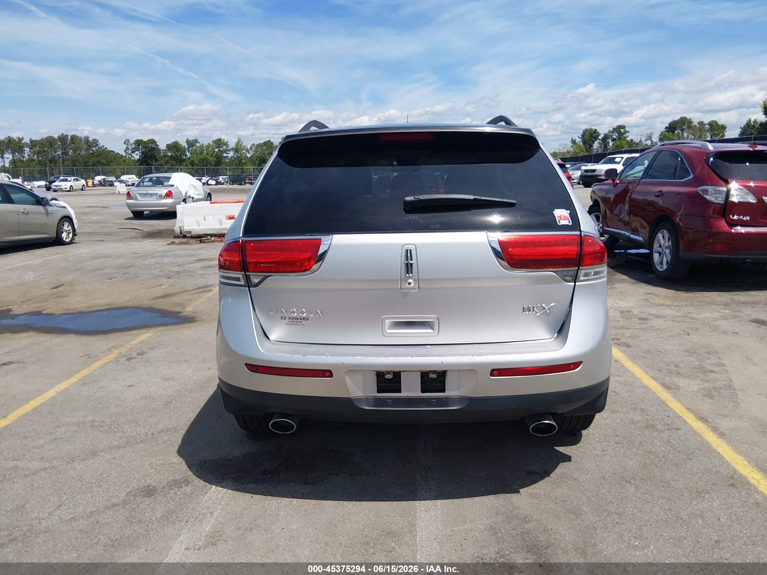 2013 Lincoln Mkx   Silver vin: 2LMDJ6JKXDBL28600