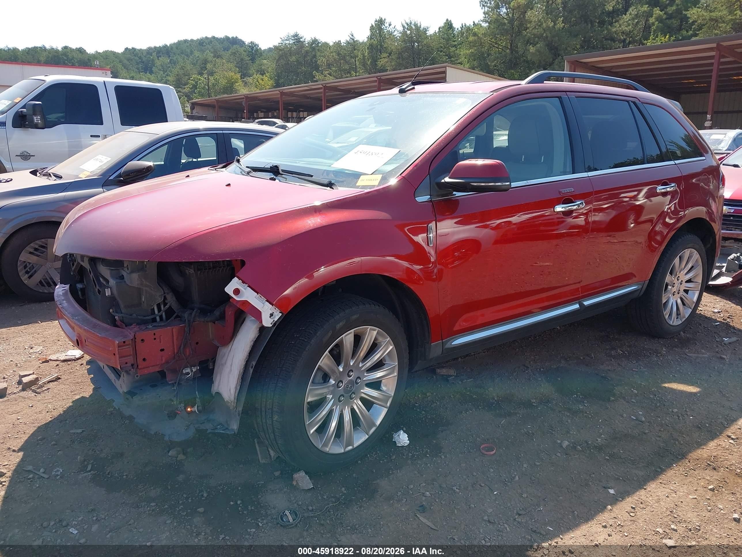 2013 Lincoln Mkx Red vin: 2LMDJ6JKXDBL40388