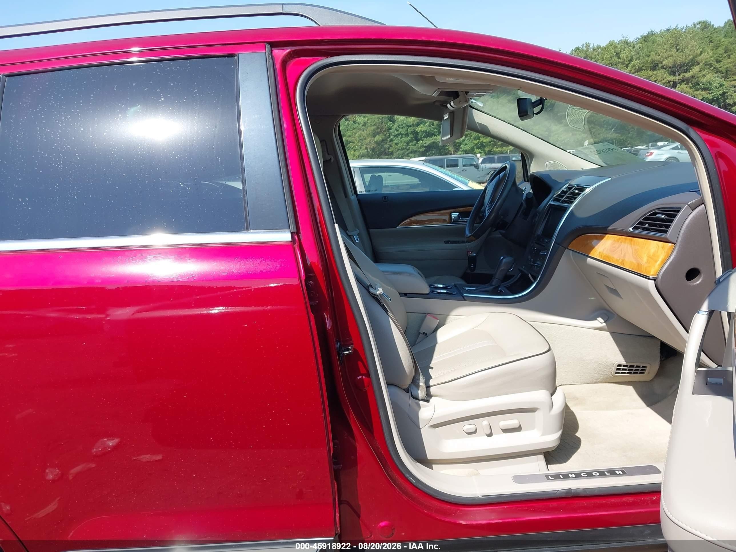 2013 Lincoln Mkx Red vin: 2LMDJ6JKXDBL40388