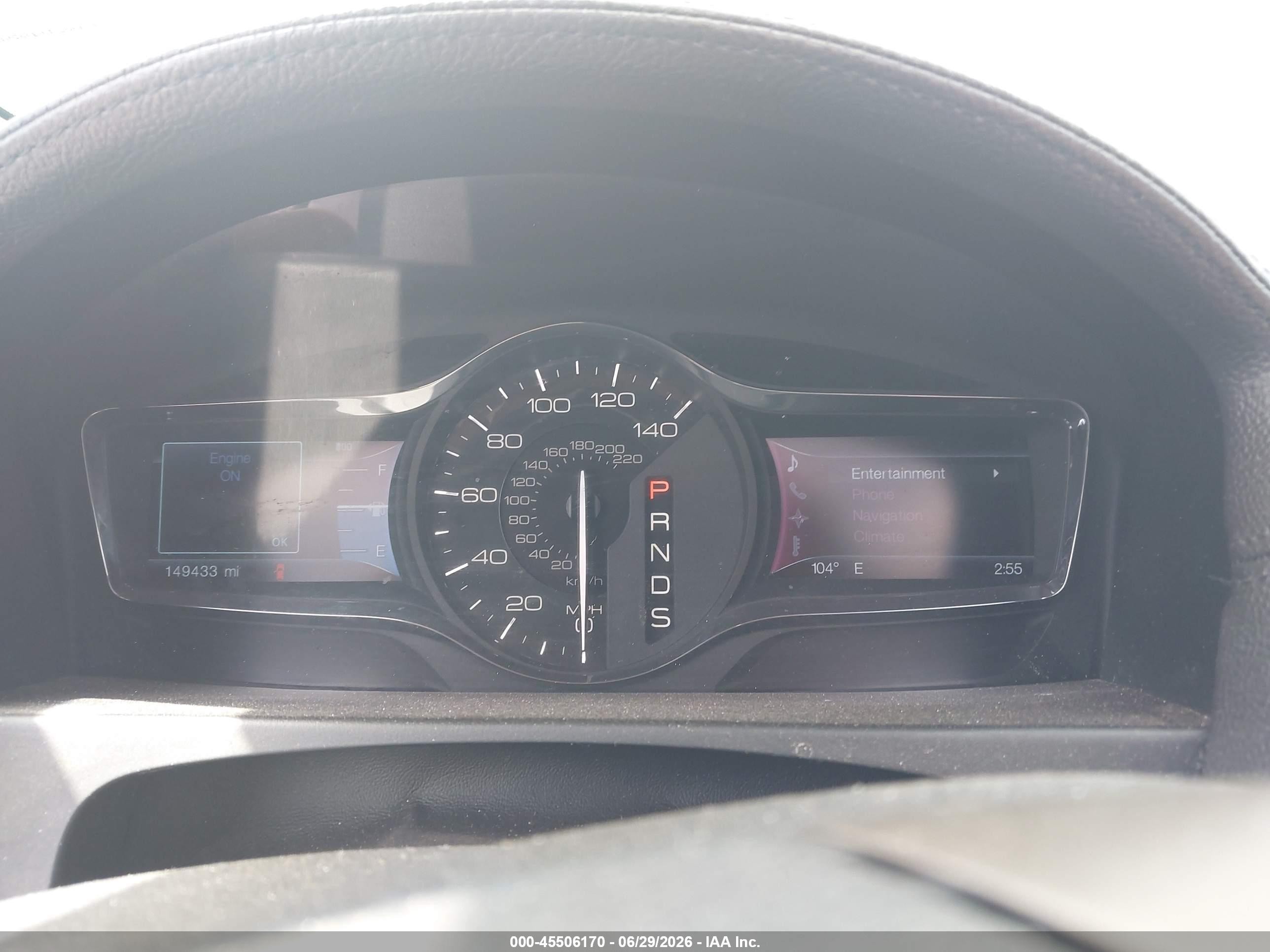 2013 Lincoln Mkx   Black vin: 2LMDJ6JKXDBL44408