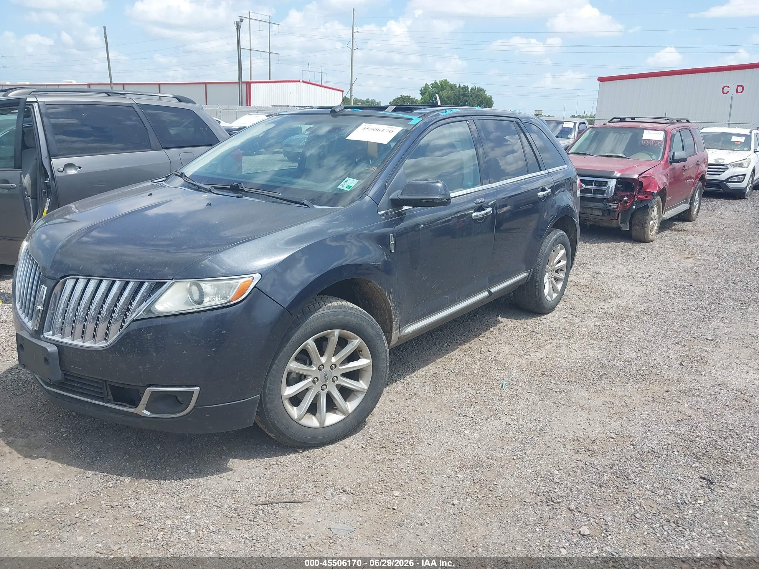 2013 Lincoln Mkx   Black vin: 2LMDJ6JKXDBL44408