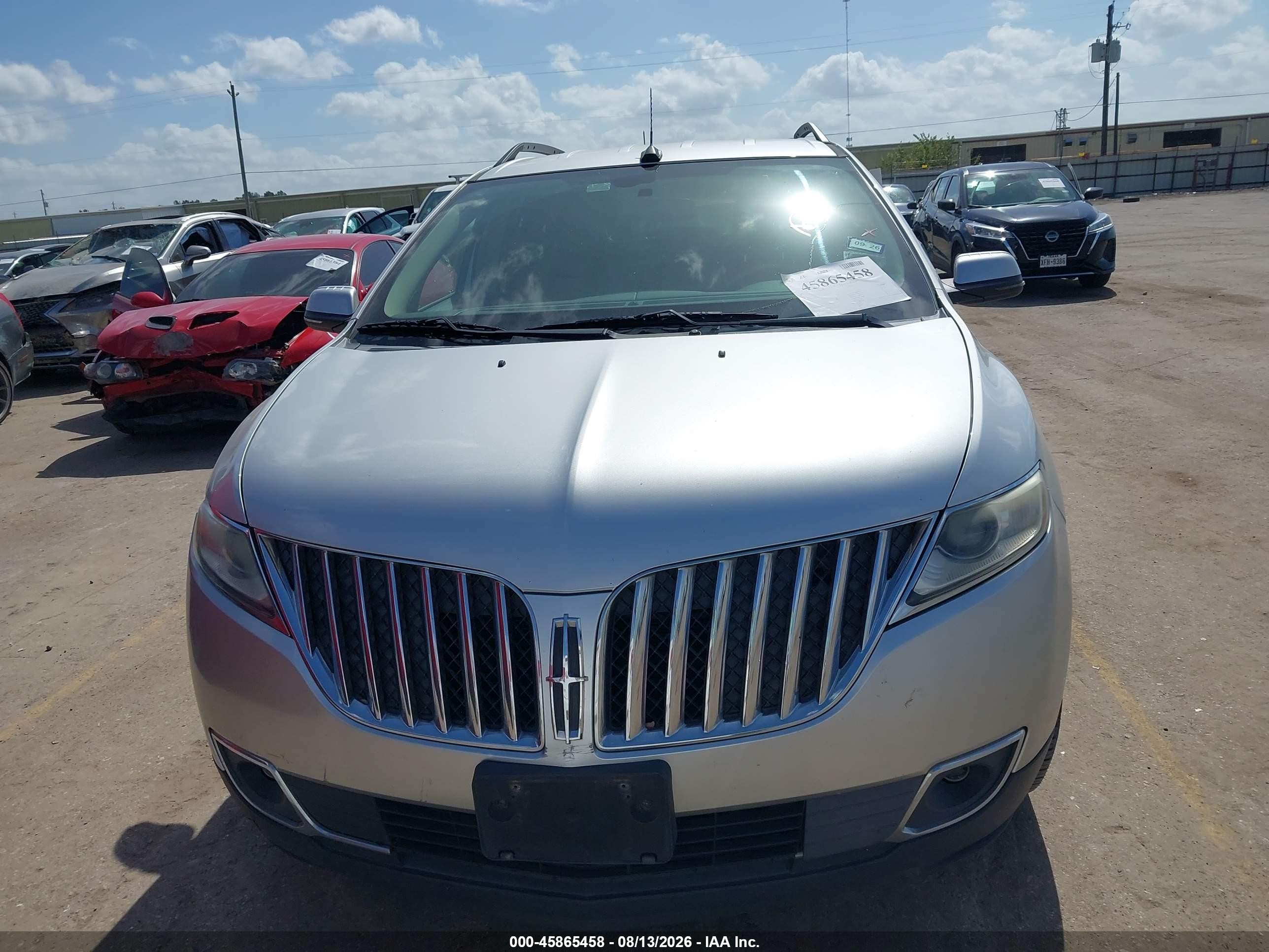 2013 Lincoln Mkx   Silver vin: 2LMDJ6JKXDBL44988