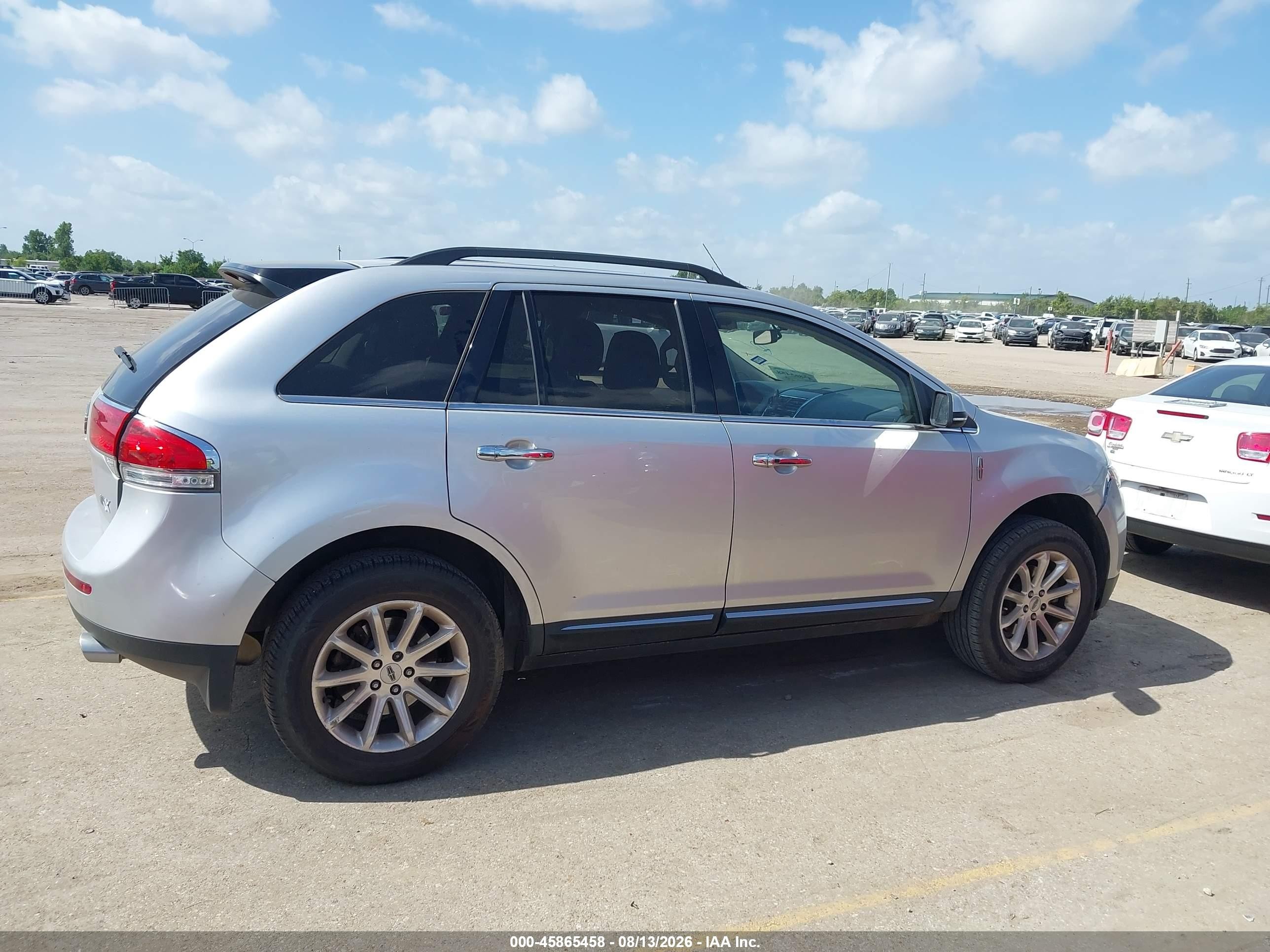 2013 Lincoln Mkx   Silver vin: 2LMDJ6JKXDBL44988