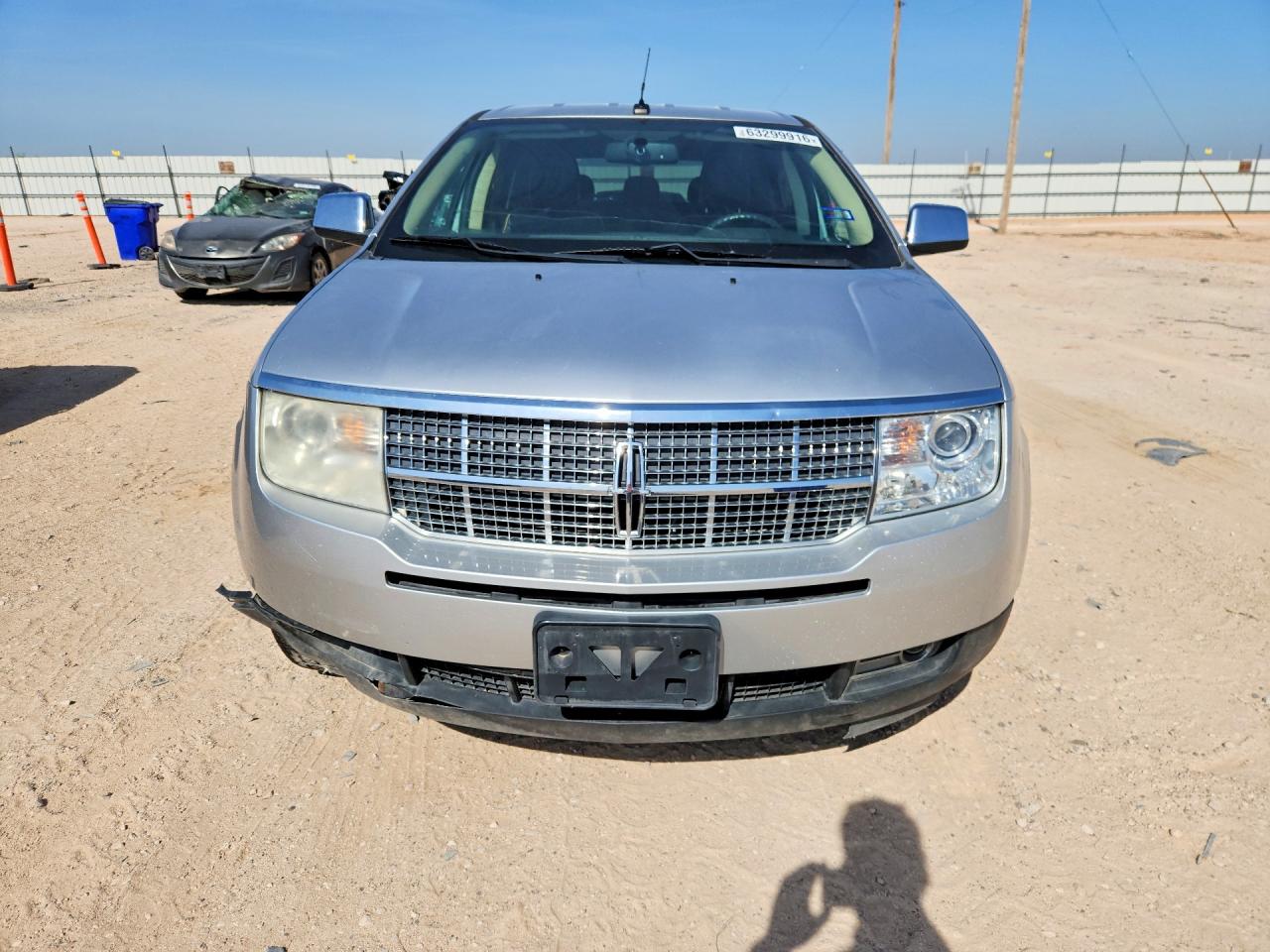 2010 Lincoln Mkx Silver vin: 2LMDJ8JC0ABJ27126