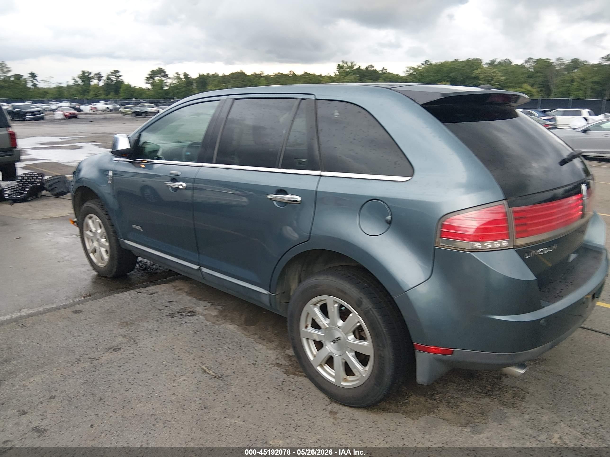 2010 Lincoln Mkx   Blue vin: 2LMDJ8JC1ABJ35056