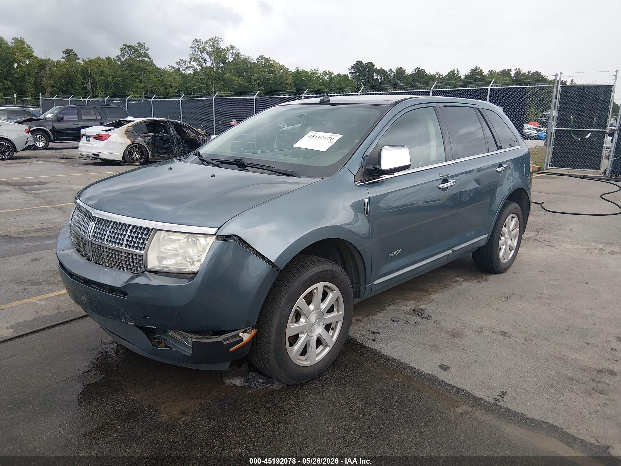 2010 Lincoln Mkx   Blue vin: 2LMDJ8JC1ABJ35056