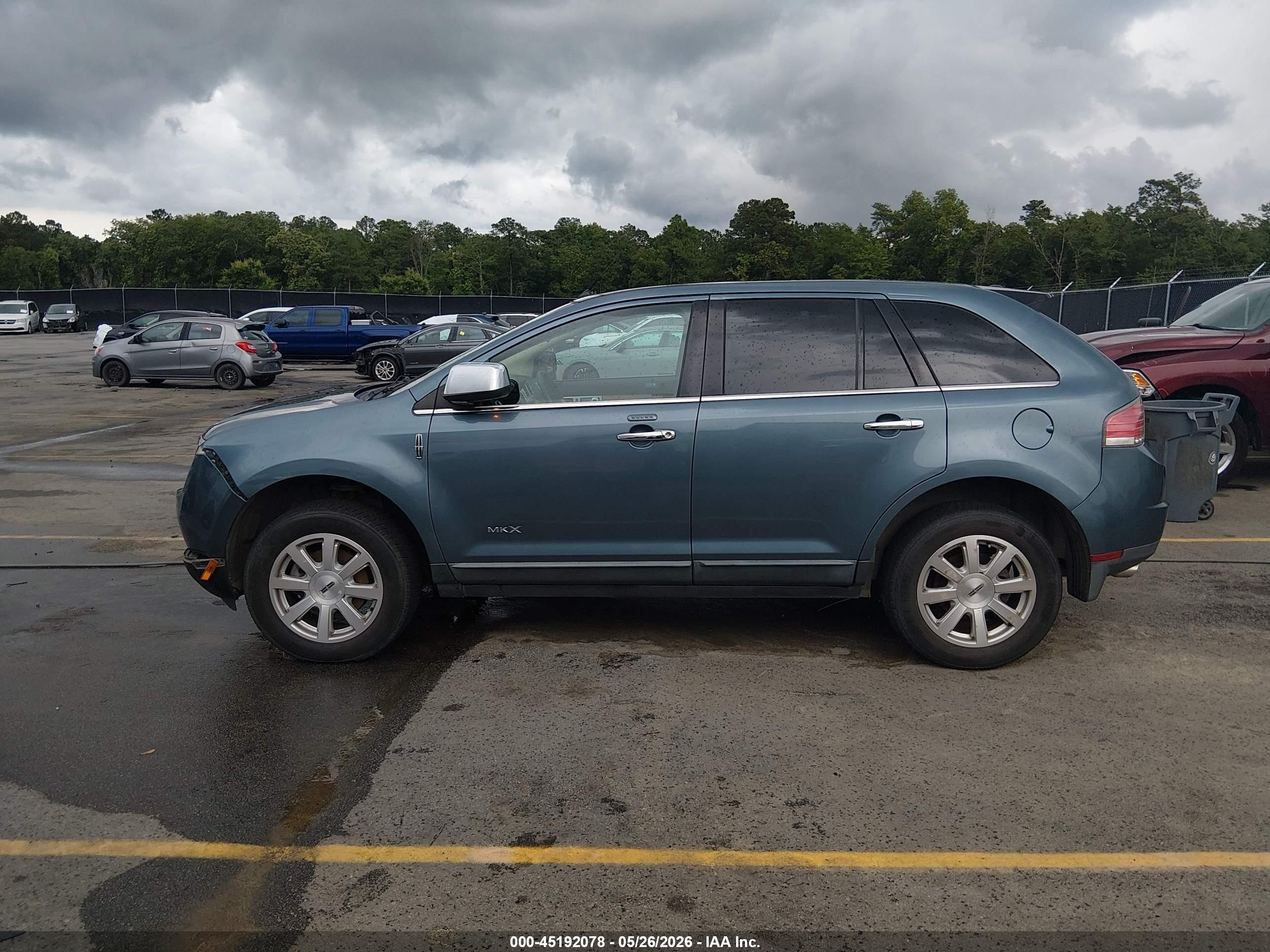 2010 Lincoln Mkx   Blue vin: 2LMDJ8JC1ABJ35056