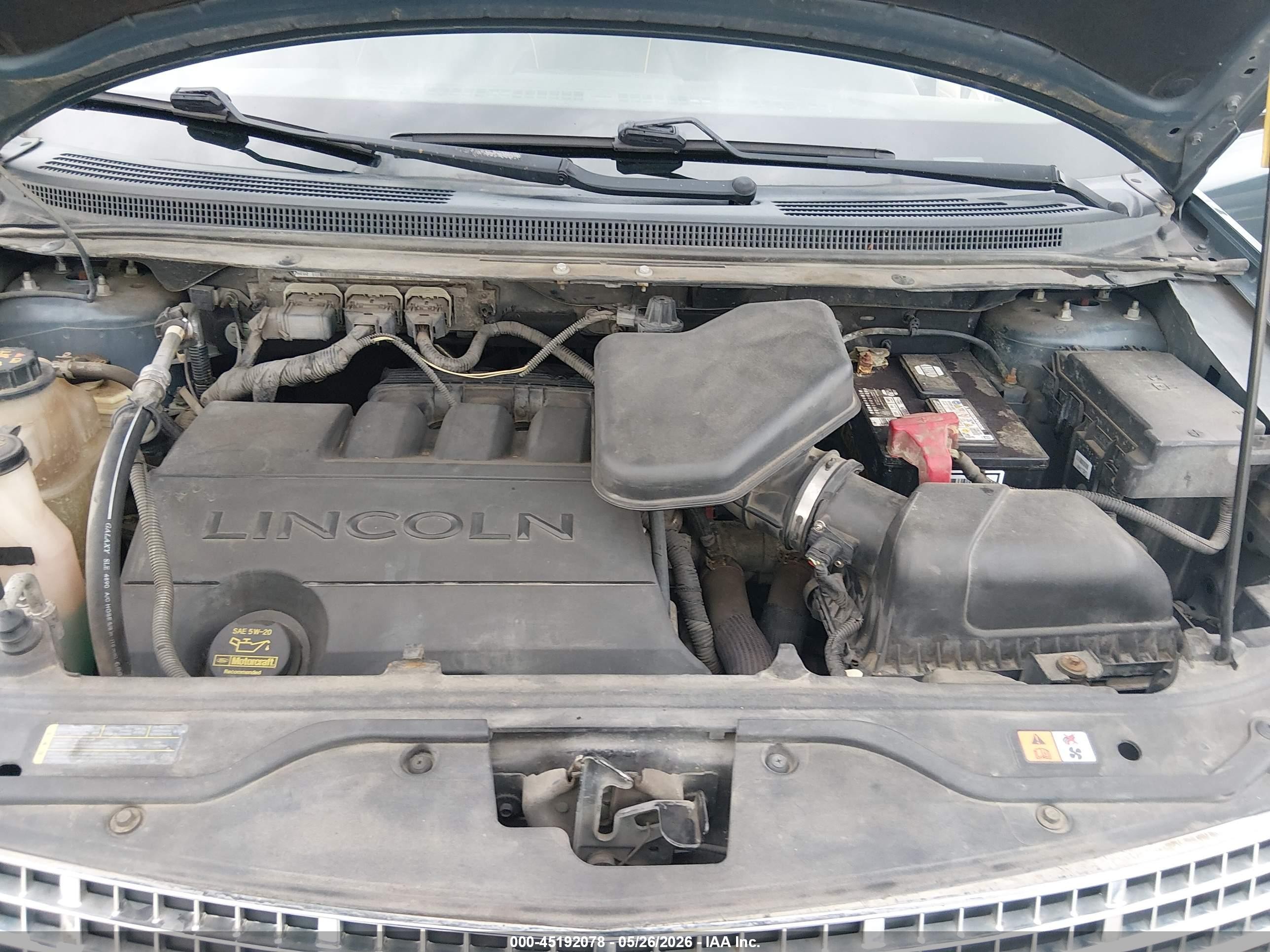 2010 Lincoln Mkx   Blue vin: 2LMDJ8JC1ABJ35056